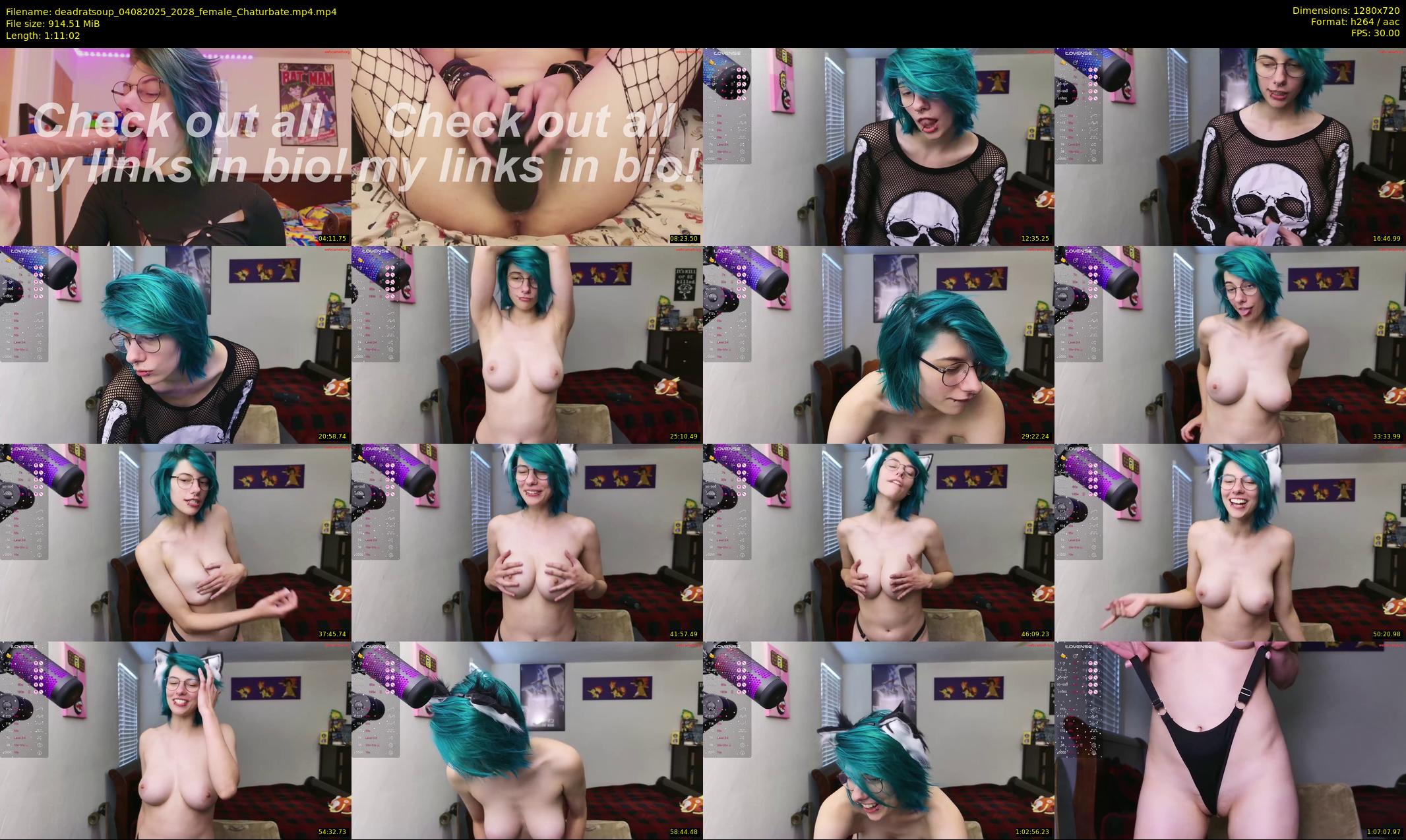 deadratsoup — 72 minute Chaturbate female cam show recording, 720p, Aug 4, 2025