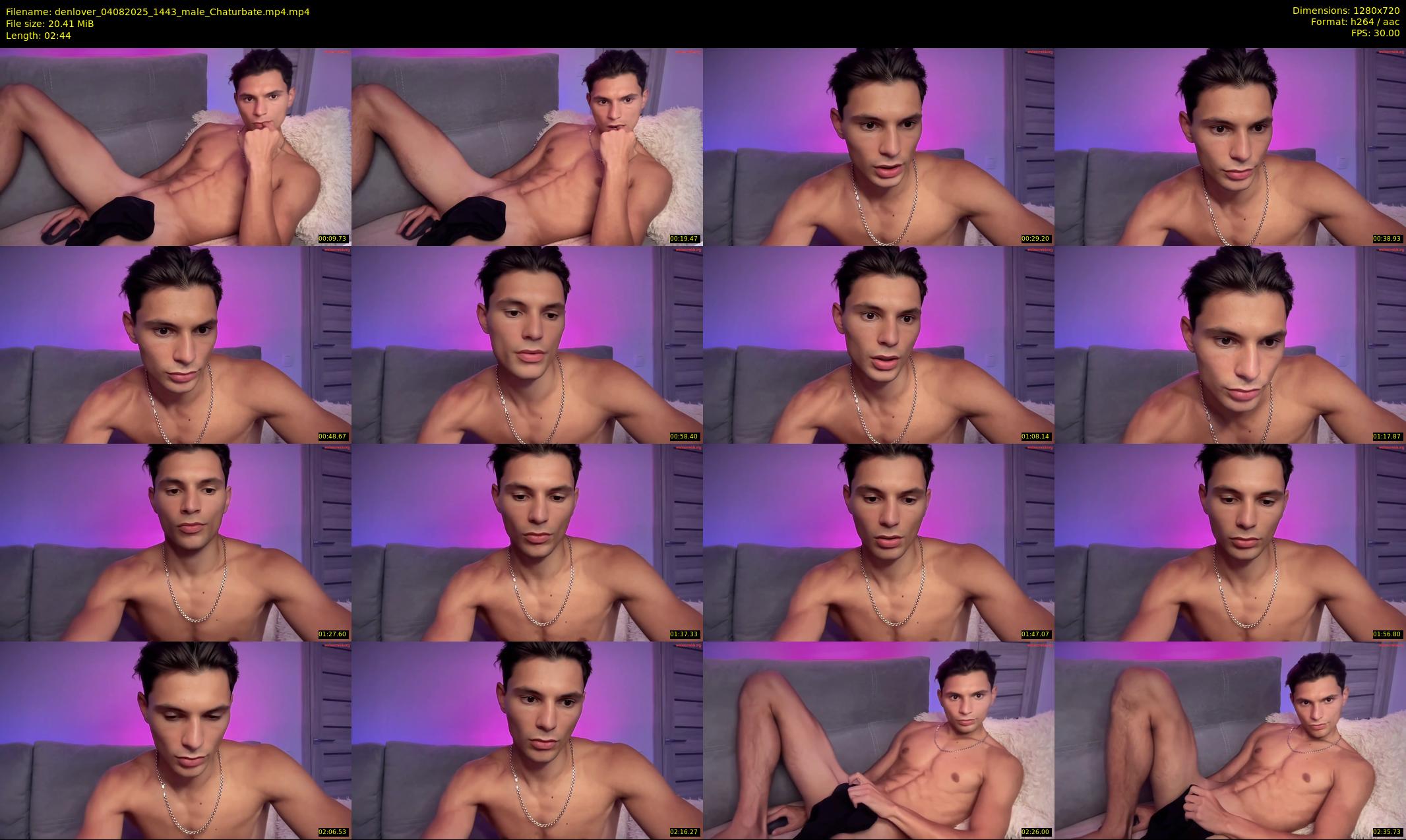 denlover — 3 minute Chaturbate male cam show recording, 720p, Aug 4, 2025