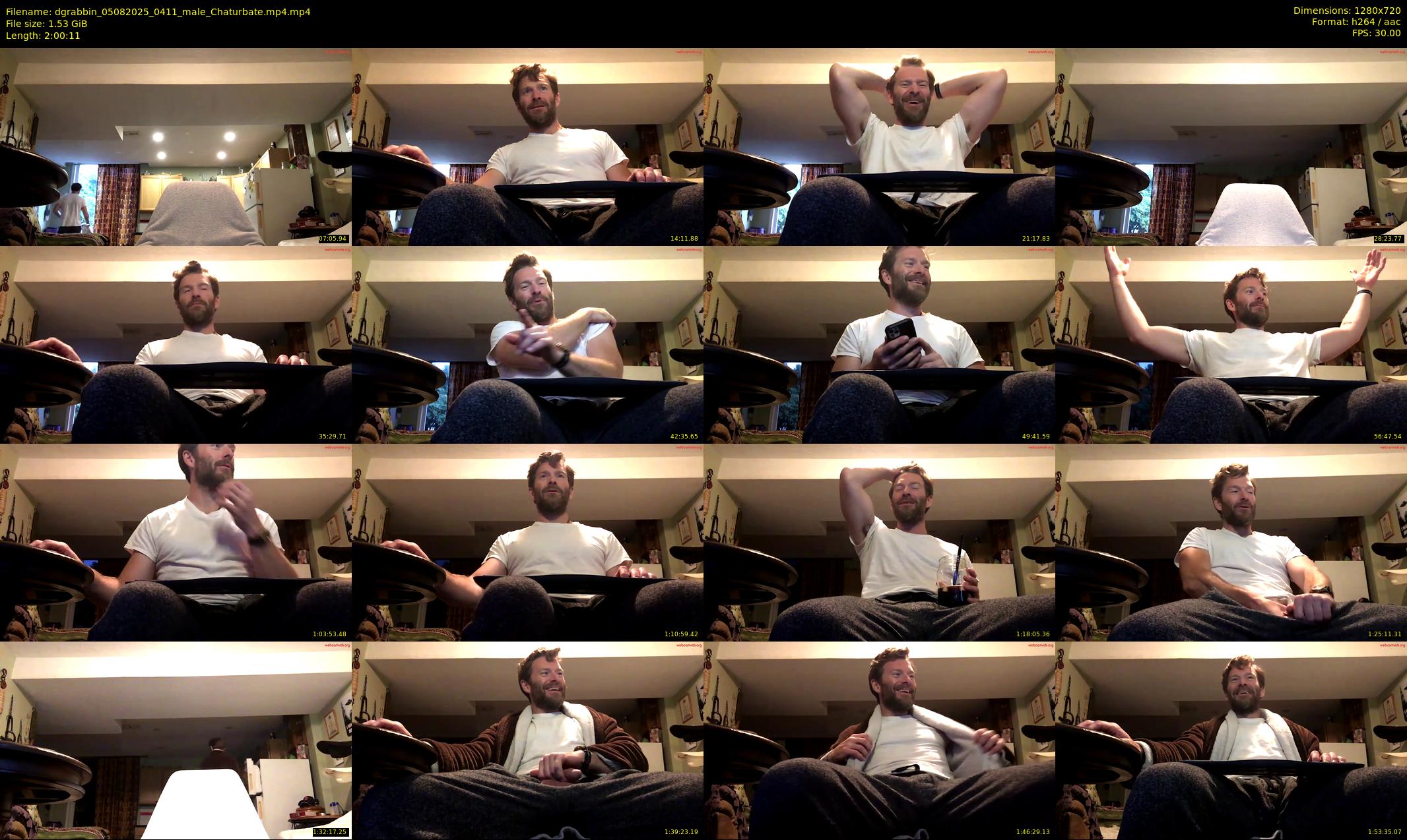 dgrabbin — 121 minute Chaturbate male cam show recording, 720p, Aug 5, 2025