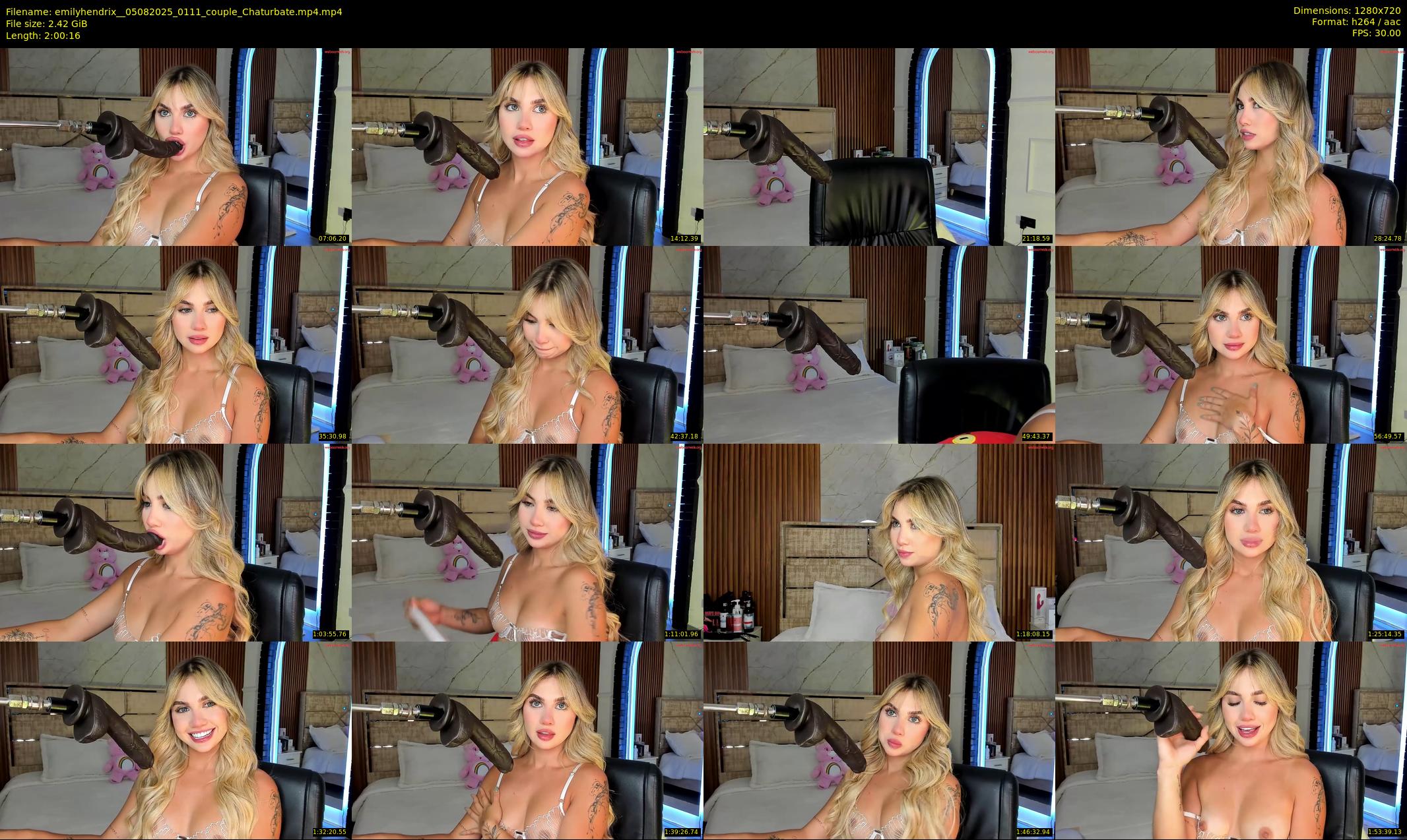 emilyhendrix_ — 121 minute Chaturbate couple cam show recording, 720p, Aug 5, 2025