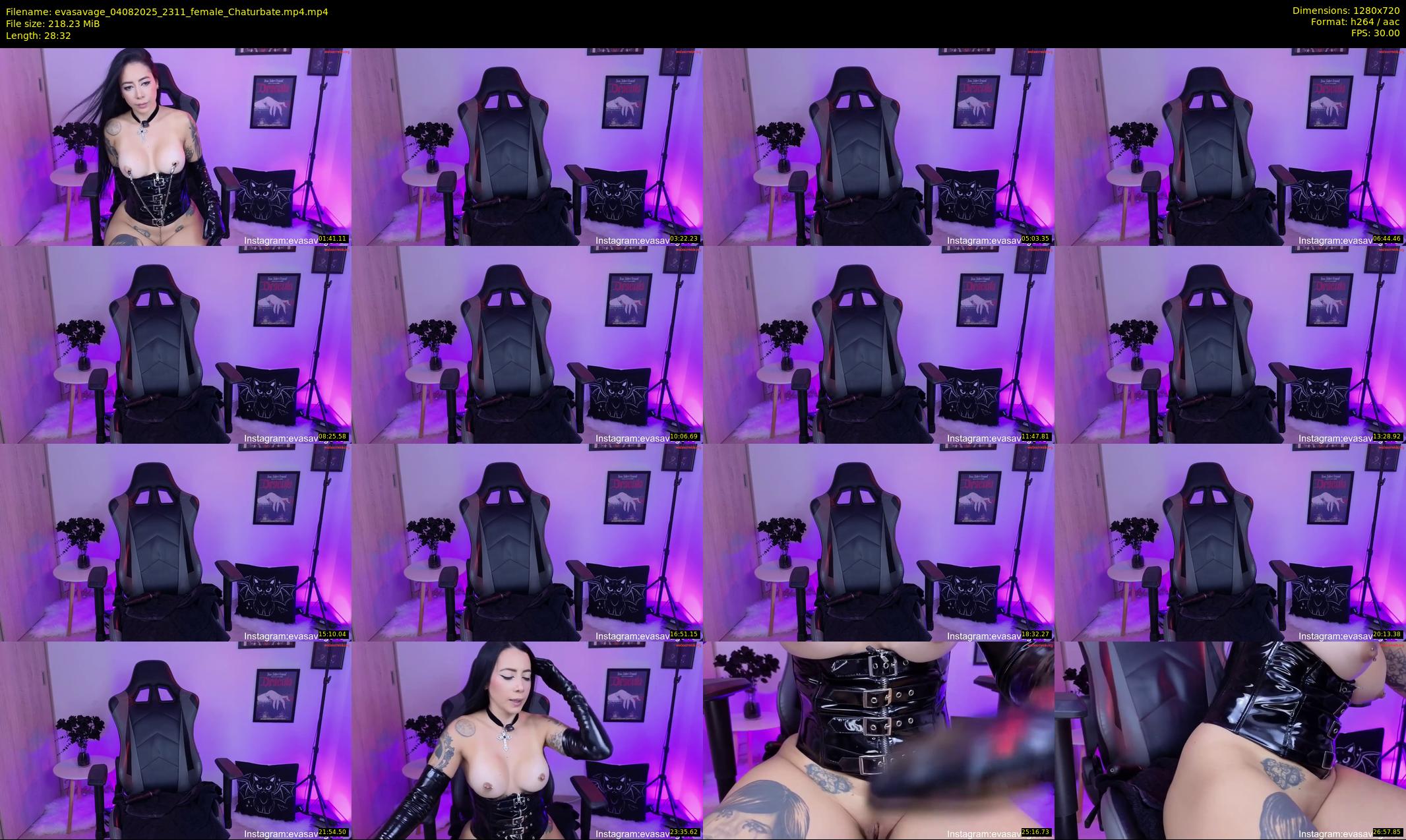 evasavage — 29 minute Chaturbate female cam show recording, 720p, Aug 4, 2025