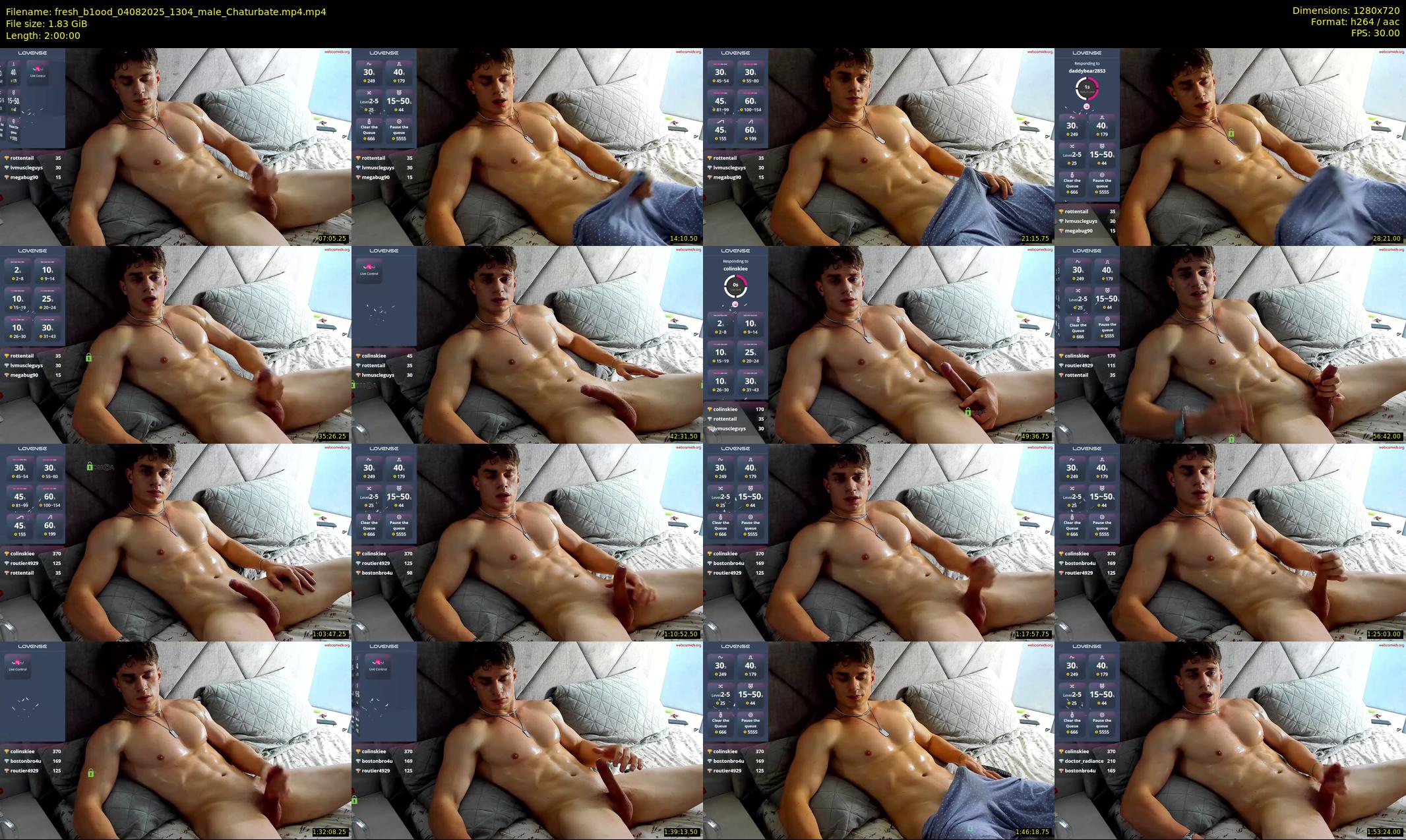 fresh_b1ood — 120 minute Chaturbate male cam show recording, 720p, Aug 4, 2025