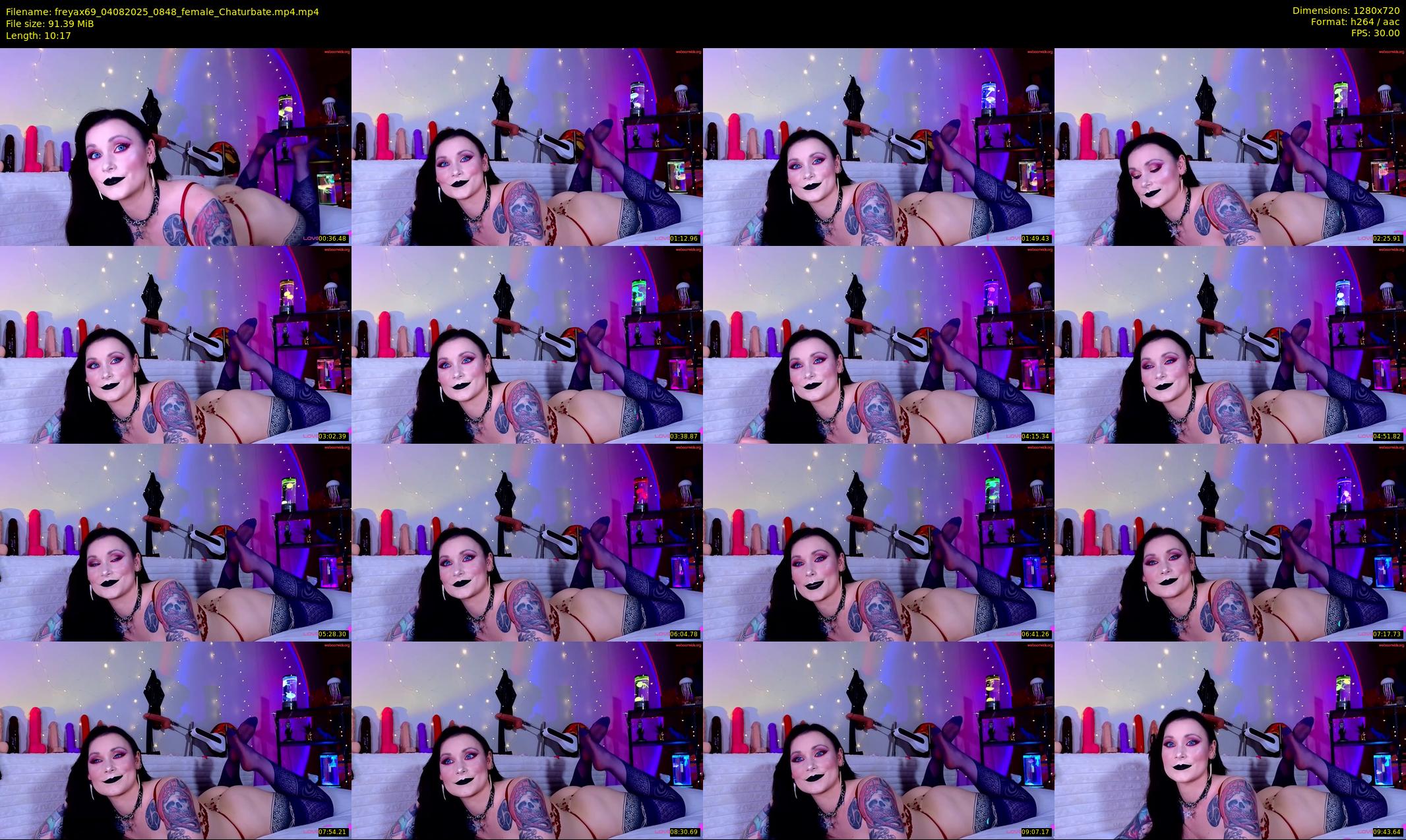 freyax69 — 11 minute Chaturbate female cam show recording, 720p, Aug 4, 2025