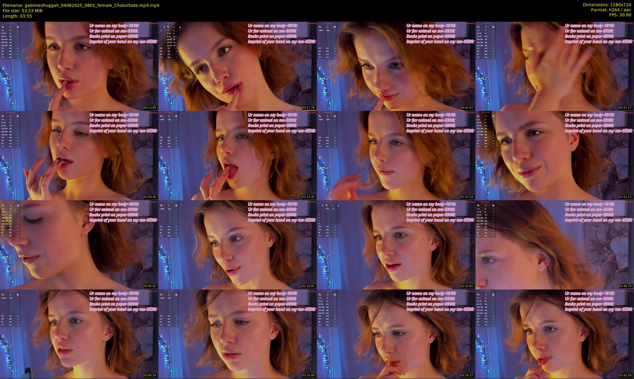 gabimeshuggah — 4 minute Chaturbate female cam show recording, 720p, Aug 4, 2025