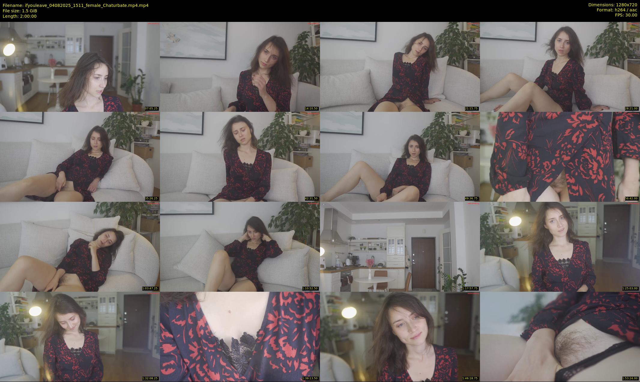 ifyouleave — 120 minute Chaturbate female cam show recording, 720p, Aug 4, 2025