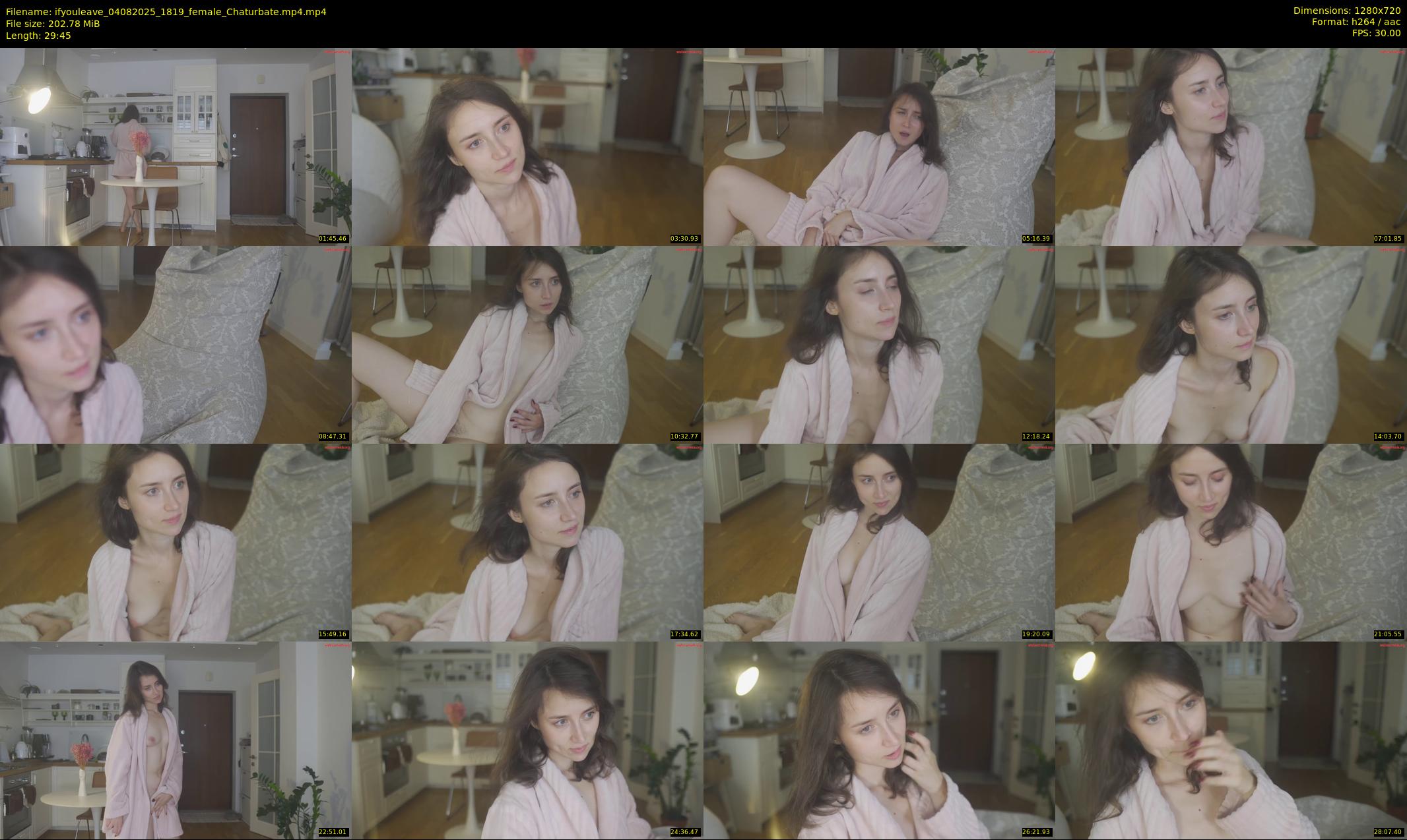 ifyouleave — 30 minute Chaturbate female cam show recording, 720p, Aug 4, 2025