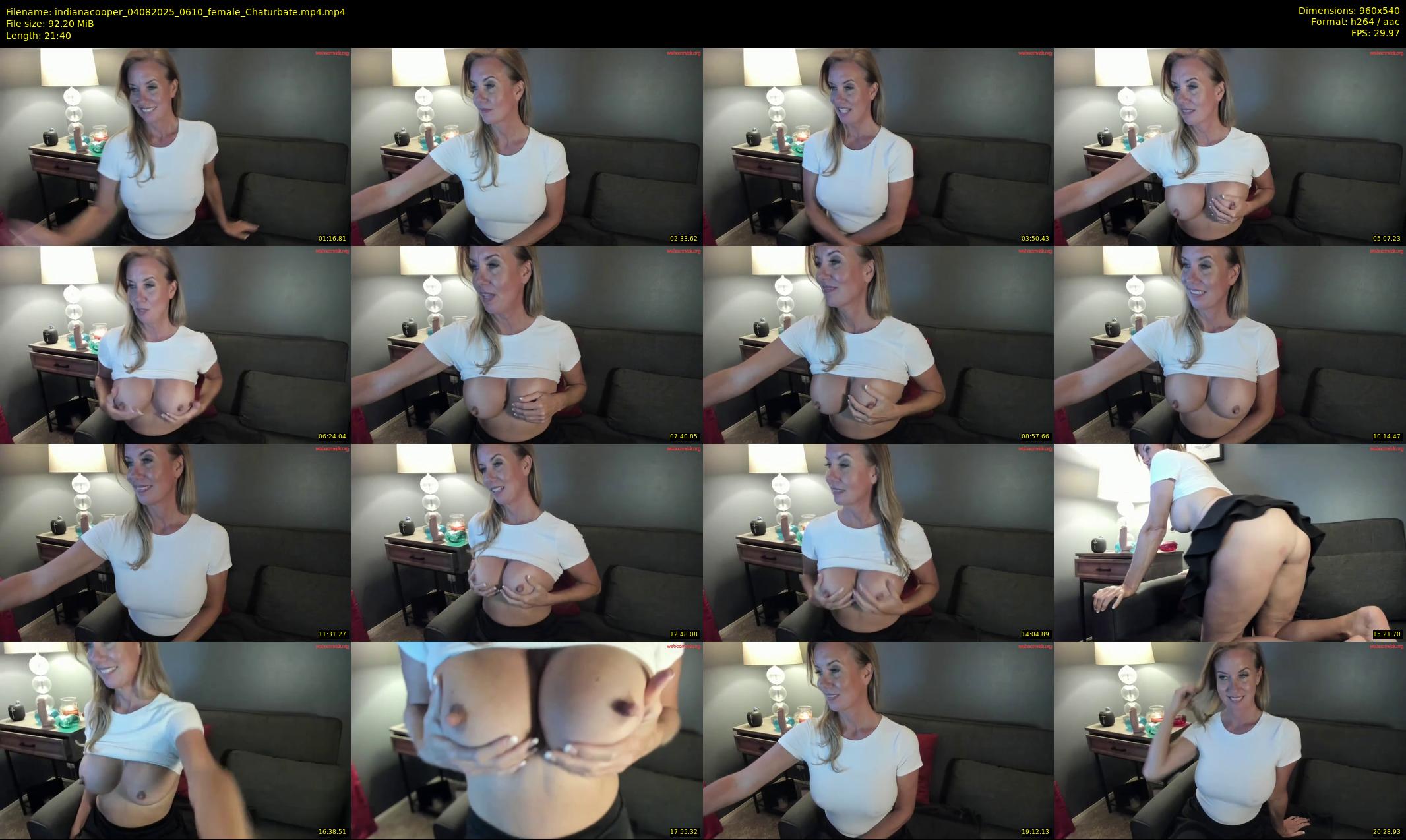 indianacooper — 22 minute Chaturbate female cam show recording, 480p, Aug 4, 2025