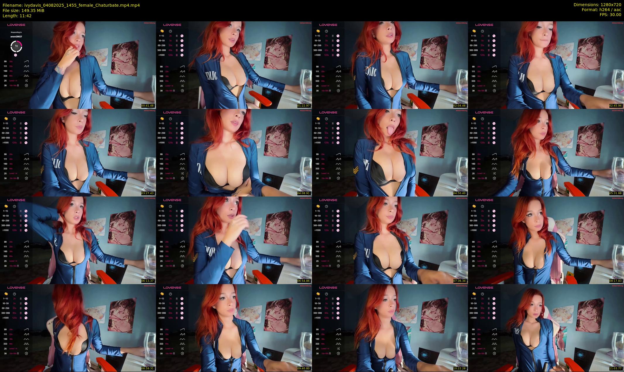 ivydavis — 12 minute Chaturbate female cam show recording, 720p, Aug 4, 2025