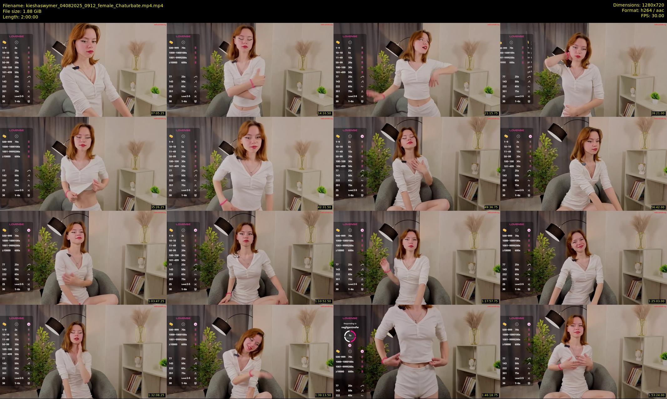 kieshaswymer — 120 minute Chaturbate female cam show recording, 720p, Aug 4, 2025