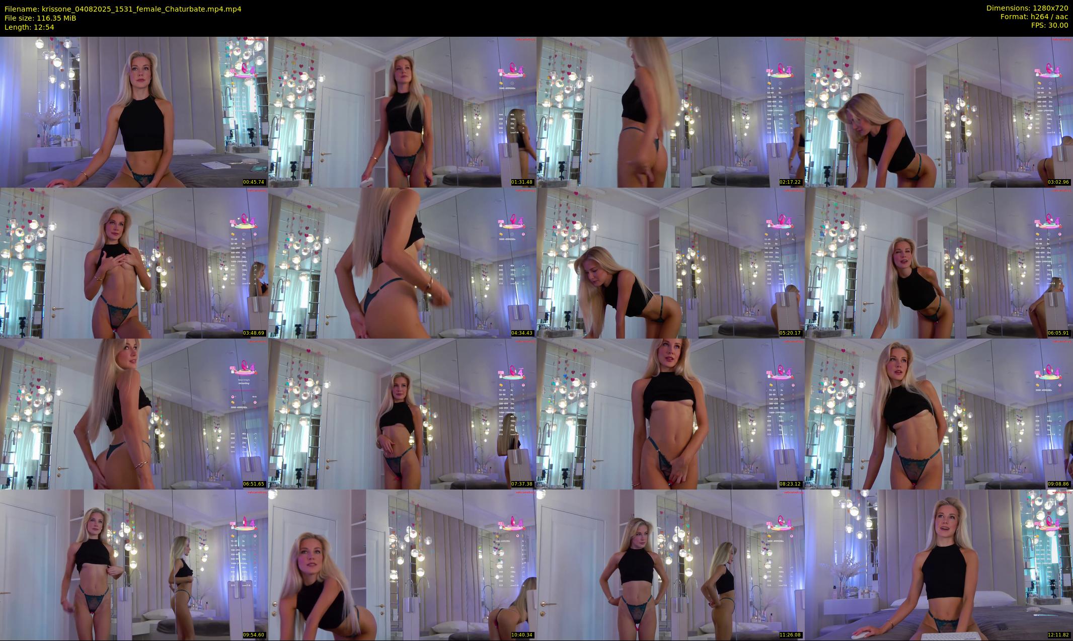 krissone — 13 minute Chaturbate female cam show recording, 720p, Aug 4, 2025