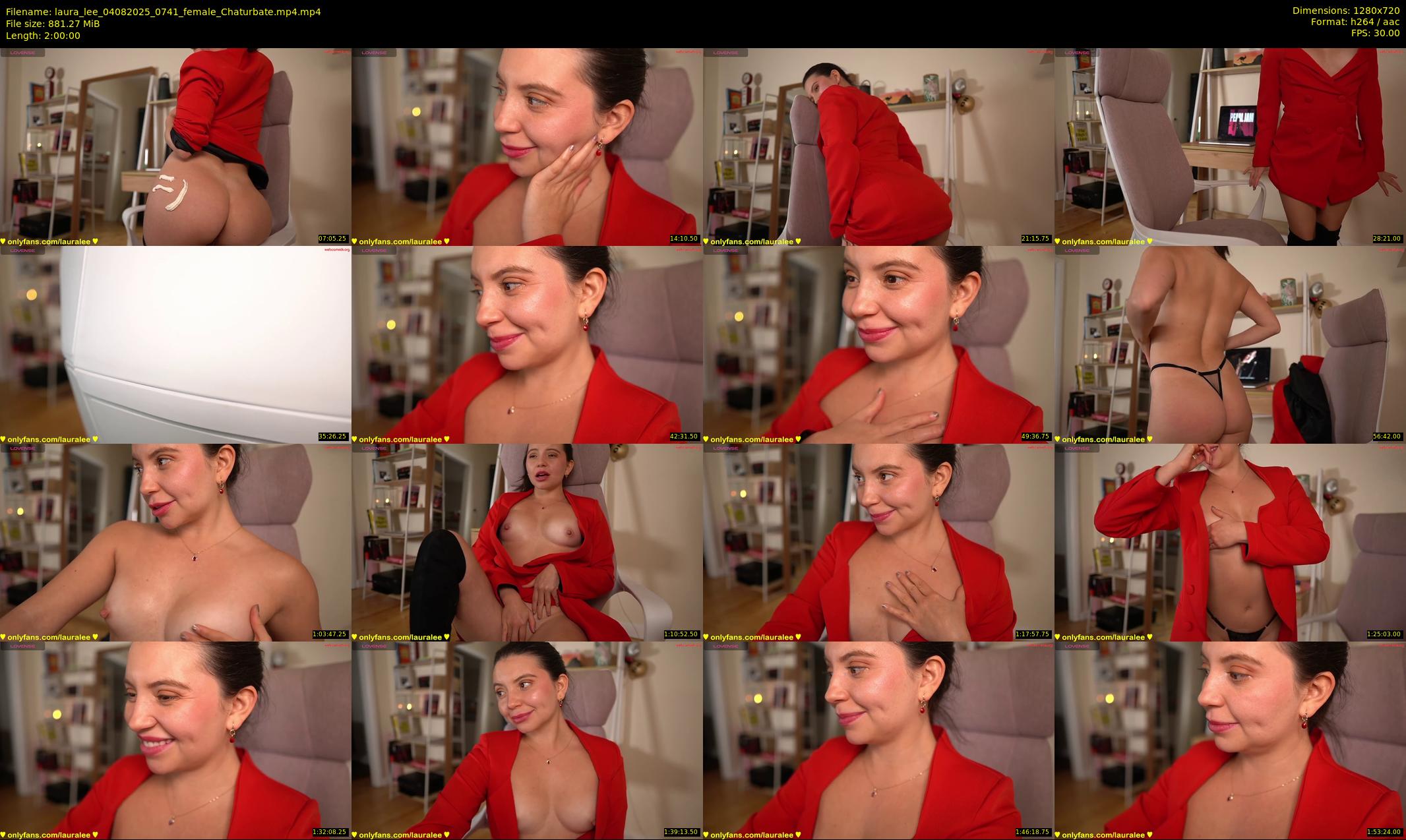 laura_lee — 120 minute Chaturbate female cam show recording, 720p, Aug 4, 2025