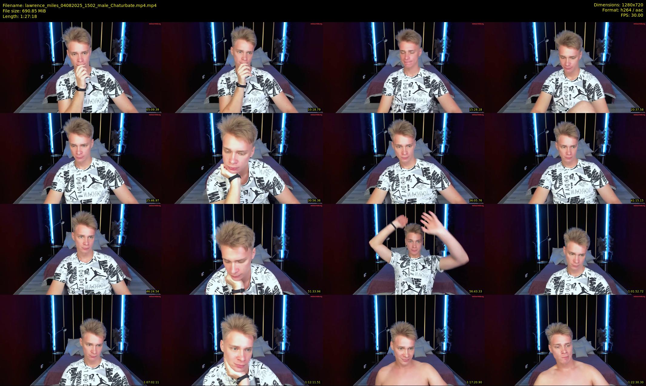lawrence_miles — 88 minute Chaturbate male cam show recording, 720p, Aug 4, 2025