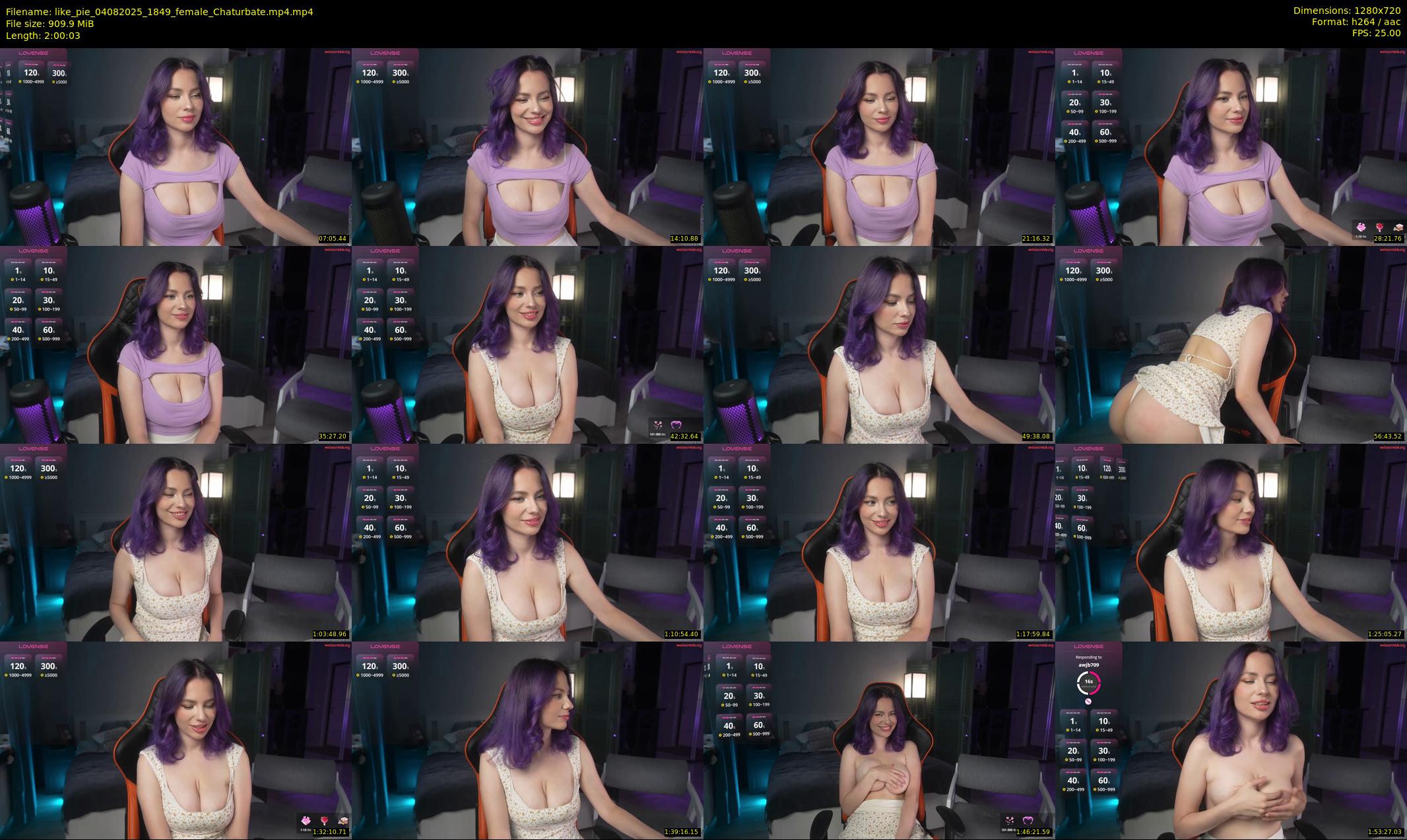 like_pie — 121 minute Chaturbate couple cam show recording, 720p, Aug 4, 2025