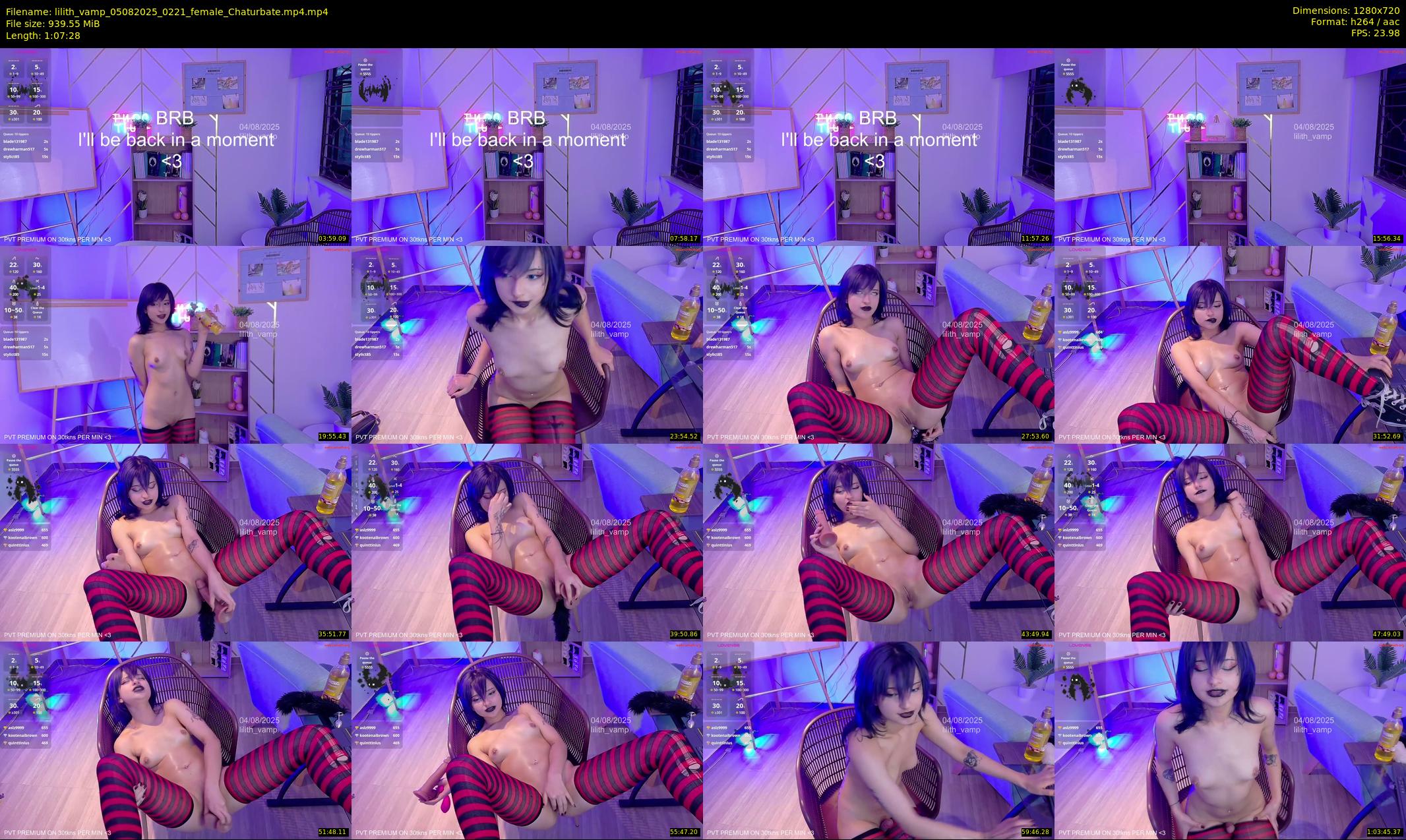lilith_vamp — 68 minute Chaturbate female cam show recording, 720p, Aug 5, 2025