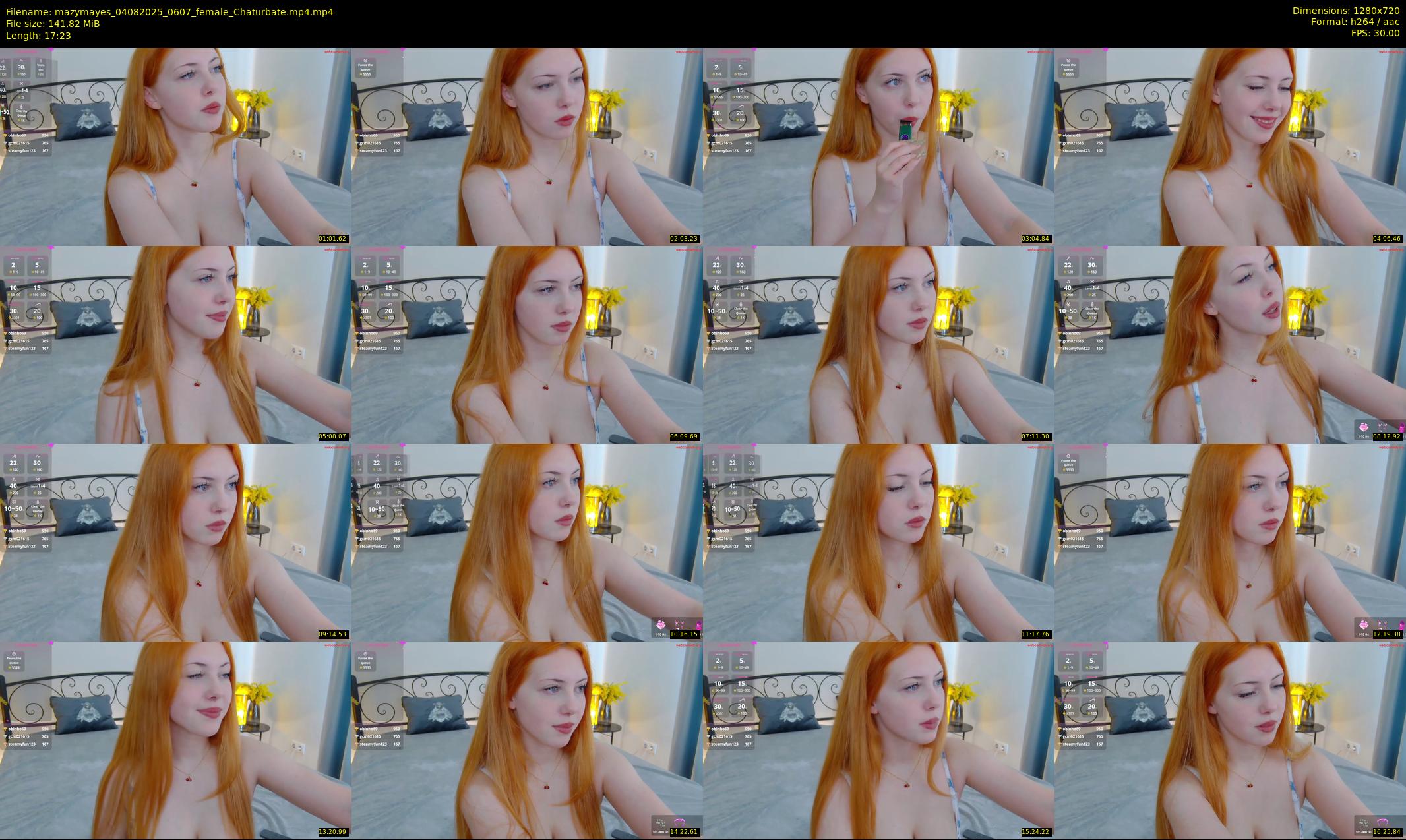 mazymayes — 18 minute Chaturbate female cam show recording, 720p, Aug 4, 2025