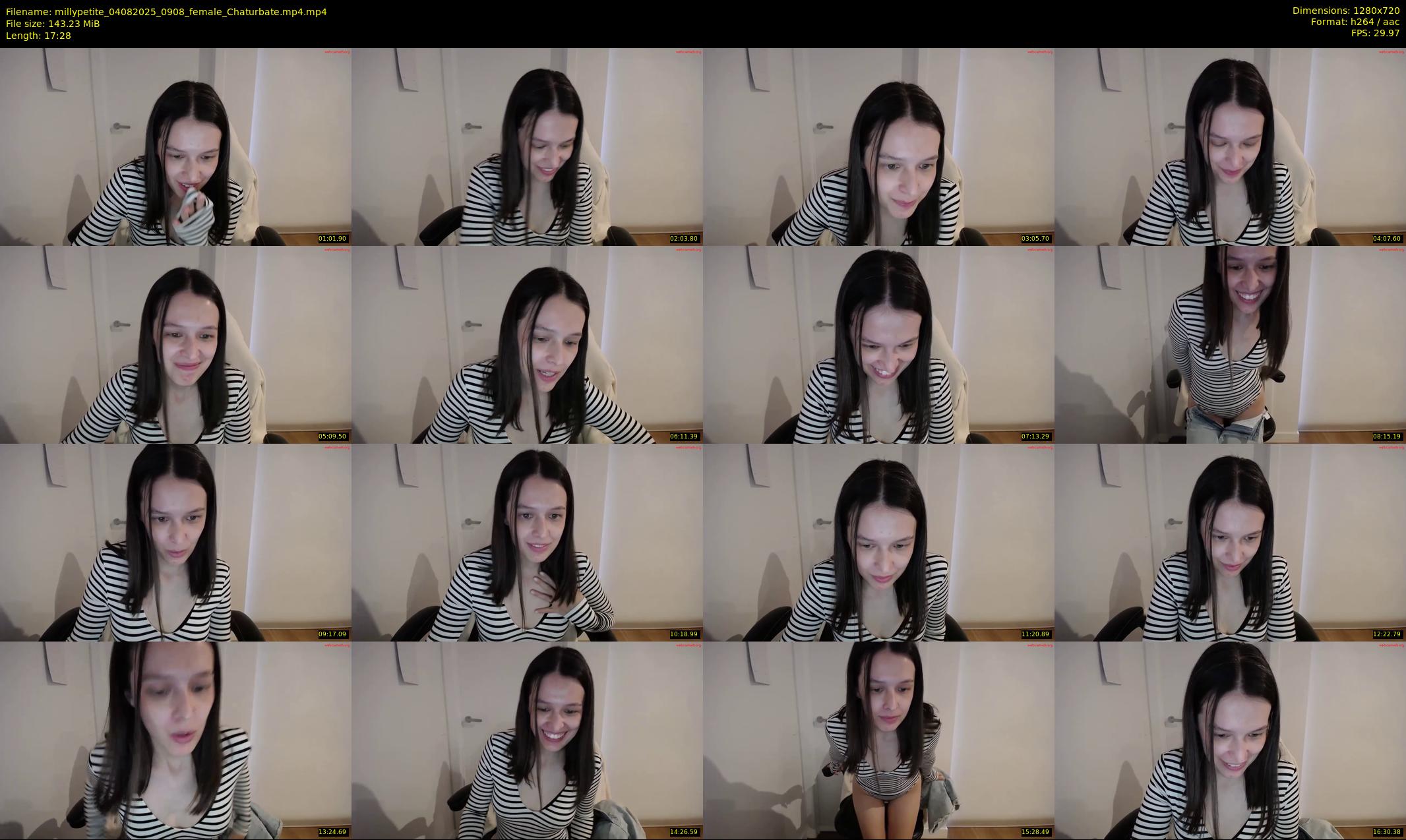 millypetite — 18 minute Chaturbate female cam show recording, 720p, Aug 4, 2025