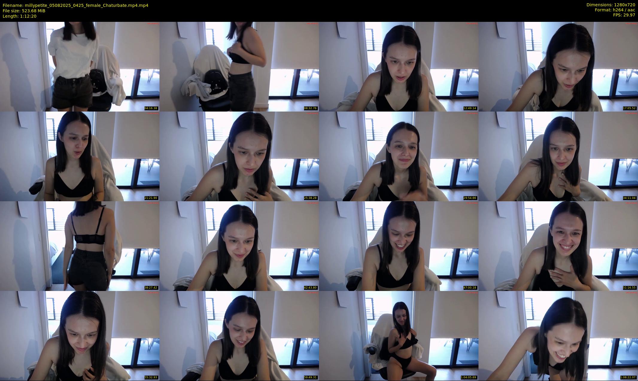 millypetite — 73 minute Chaturbate female cam show recording, 720p, Aug 5, 2025