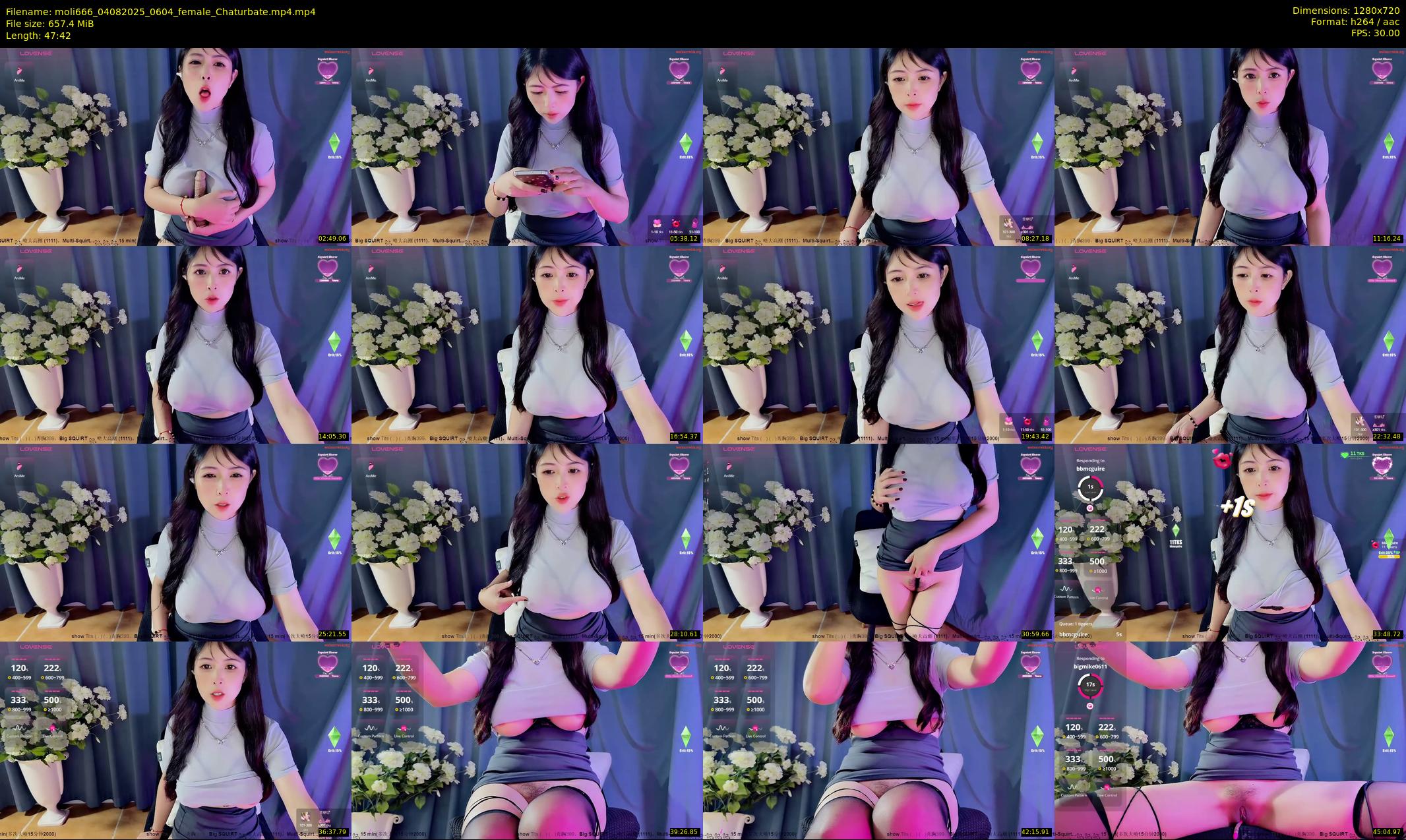 moli666 — 48 minute Chaturbate female cam show recording, 720p, Aug 4, 2025