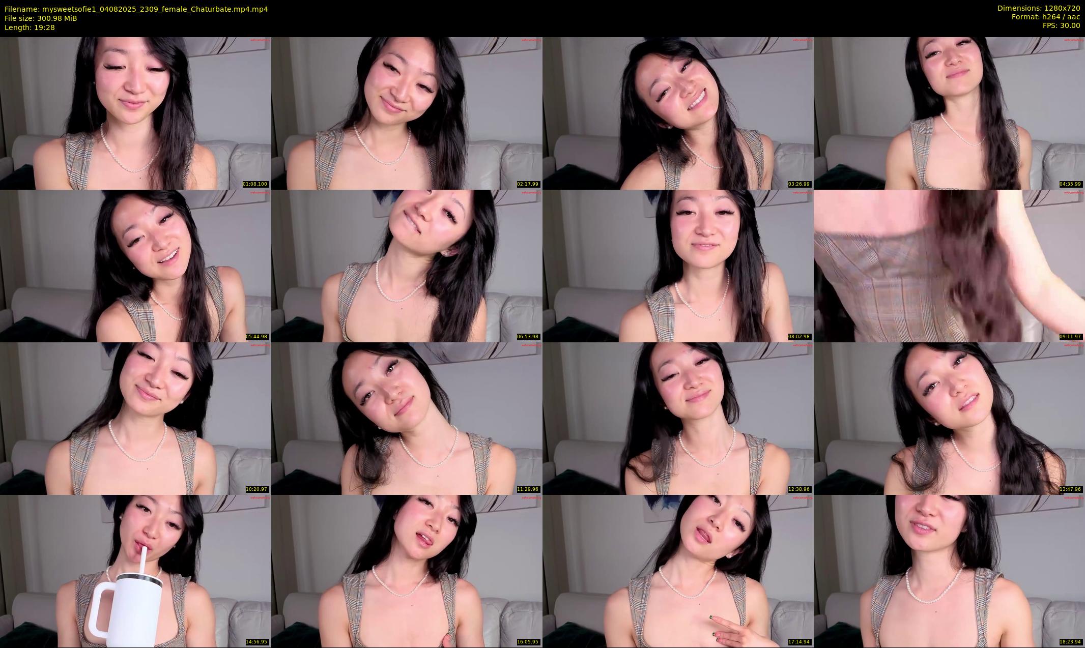 mysweetsofie1 — 20 minute Chaturbate female cam show recording, 720p, Aug 4, 2025