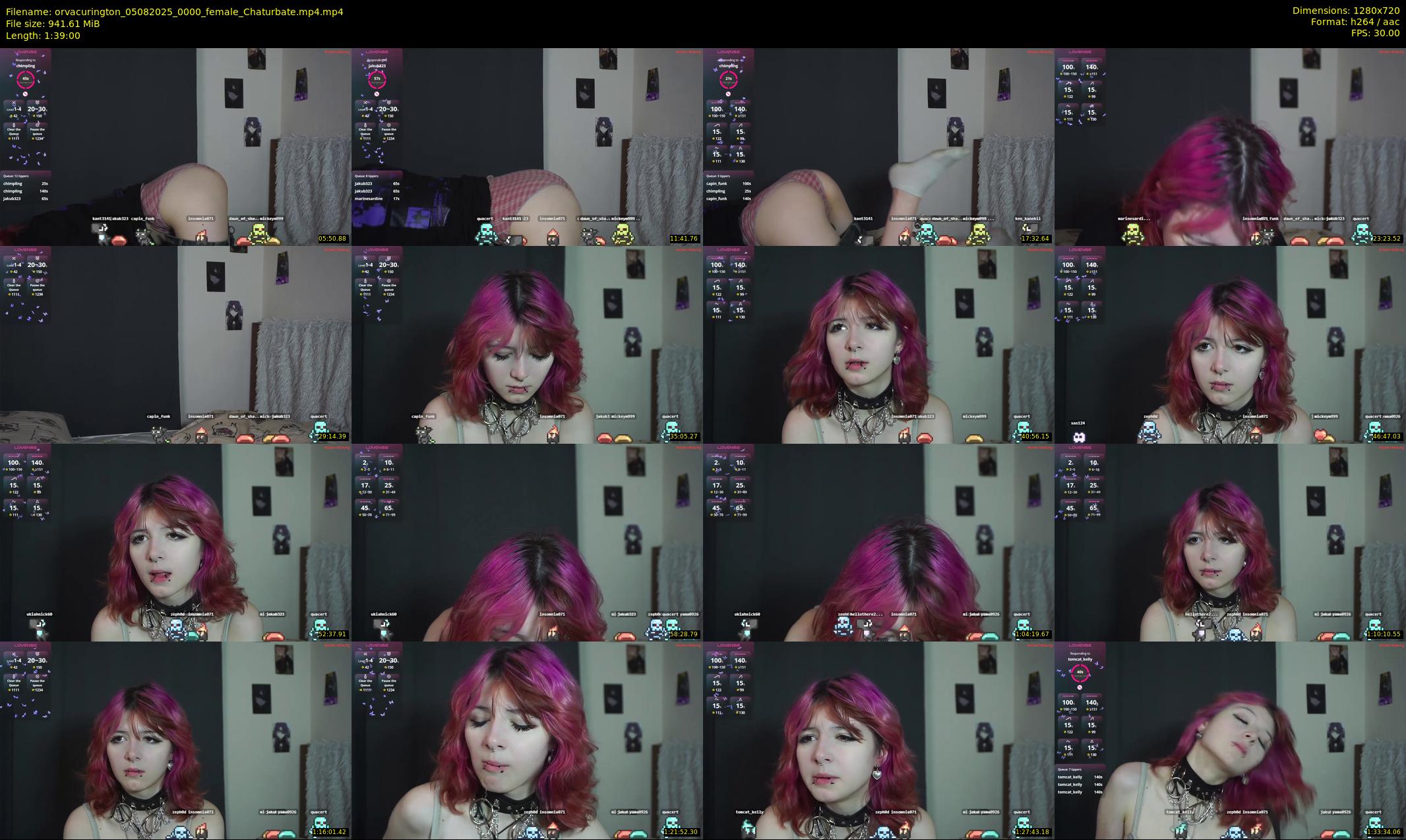 orvacurington — 99 minute Chaturbate female cam show recording, 720p, Aug 5, 2025