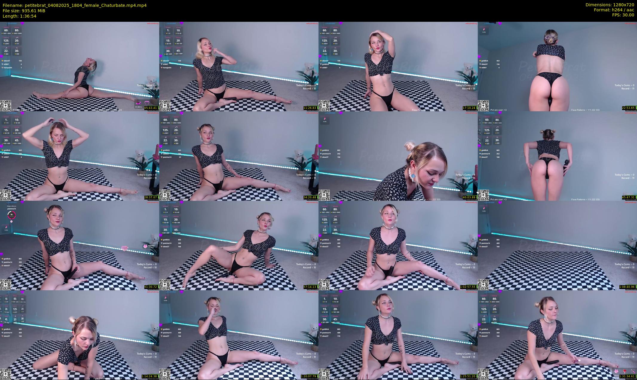 petitebrat — 97 minute Chaturbate female cam show recording, 720p, Aug 4, 2025