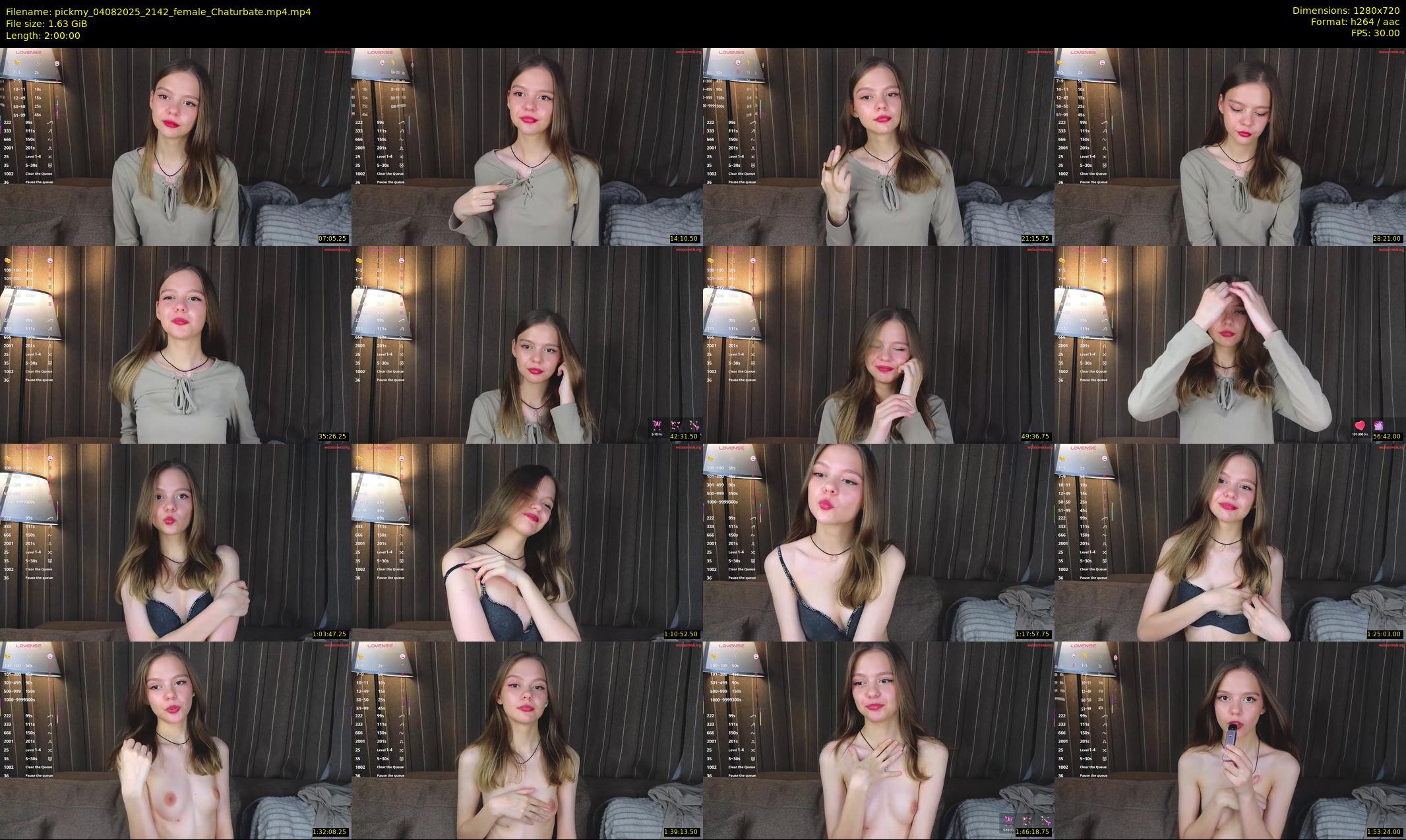 pickmy — 120 minute Chaturbate female cam show recording, 720p, Aug 4, 2025
