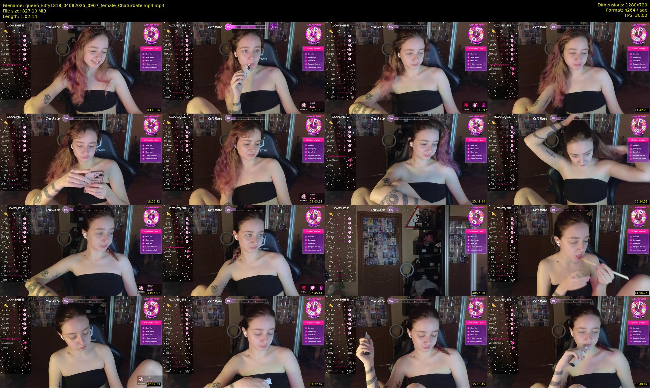 queen_kitty1818 — 63 minute Chaturbate female cam show recording, 720p, Aug 4, 2025
