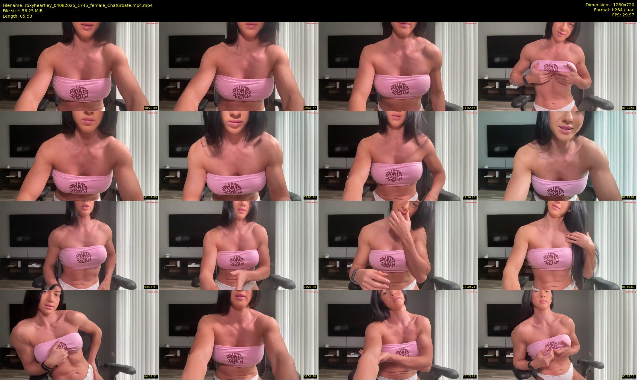 roxyheartley — 6 minute Chaturbate female cam show recording, 720p, Aug 4, 2025