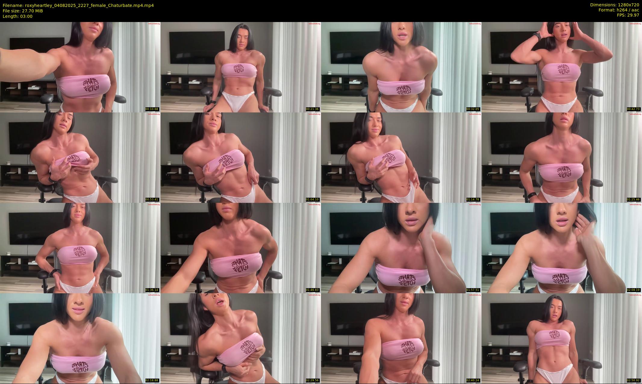 roxyheartley — 3 minute Chaturbate female cam show recording, 720p, Aug 4, 2025
