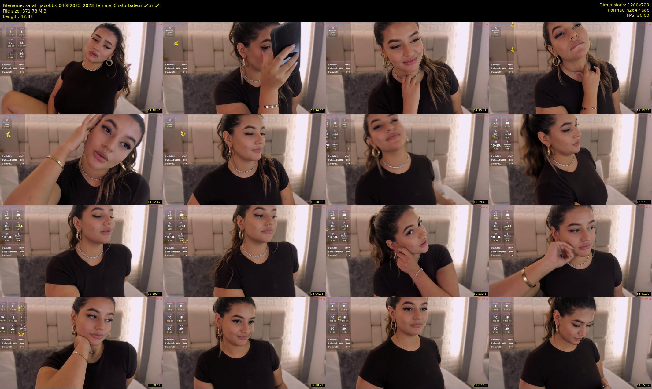 sarah_jacobbs — 48 minute Chaturbate female cam show recording, 720p, Aug 4, 2025