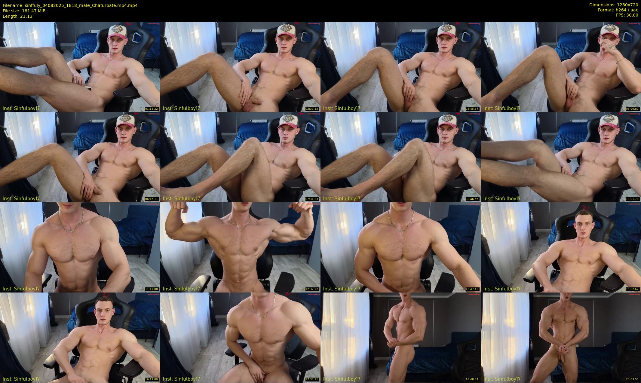 sinffuly — 22 minute Chaturbate male cam show recording, 720p, Aug 4, 2025
