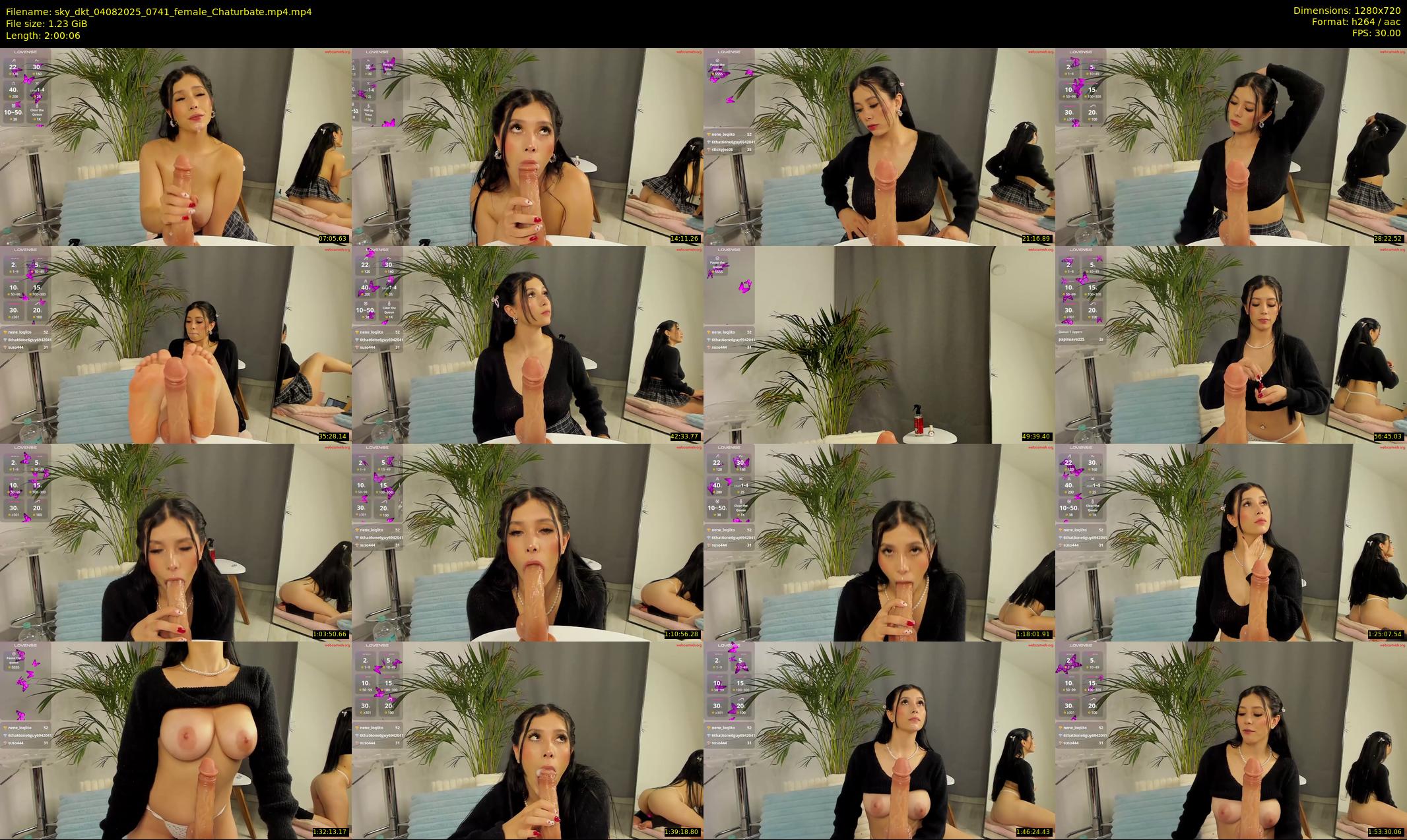 sky_dkt — 121 minute Chaturbate female cam show recording, 720p, Aug 4, 2025