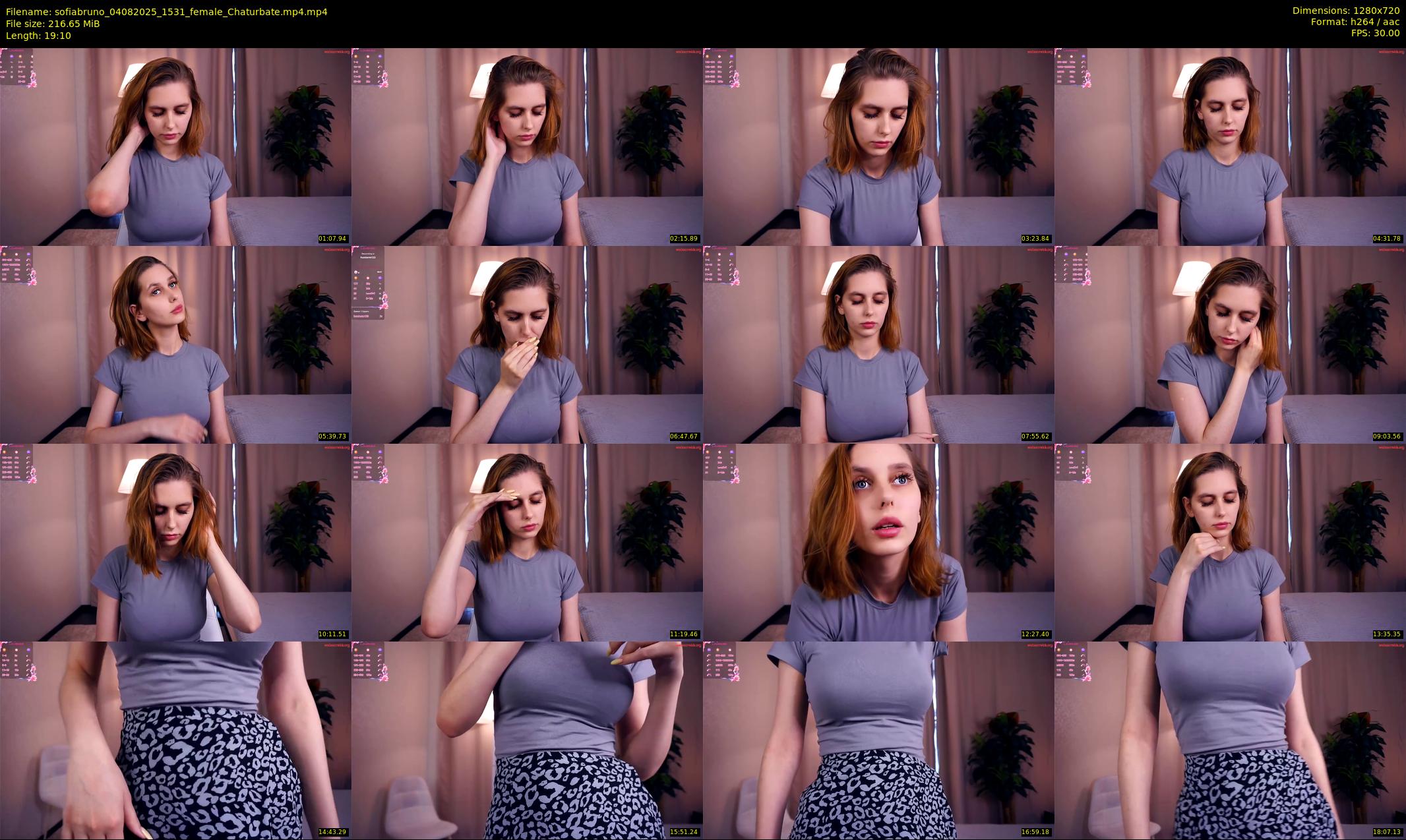 sofiabruno — 20 minute Chaturbate female cam show recording, 720p, Aug 4, 2025