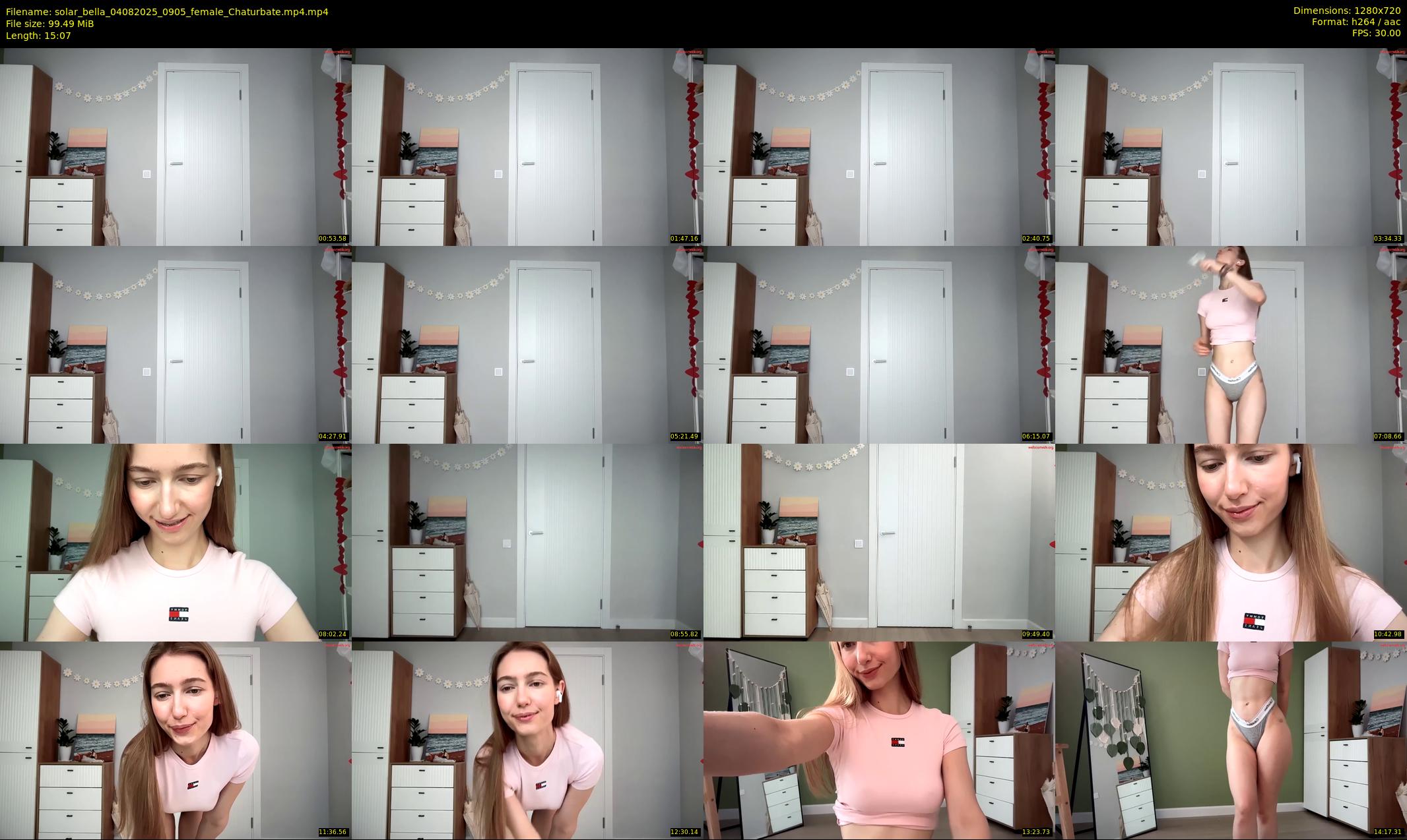 solar_bella — 16 minute Chaturbate female cam show recording, 720p, Aug 4, 2025