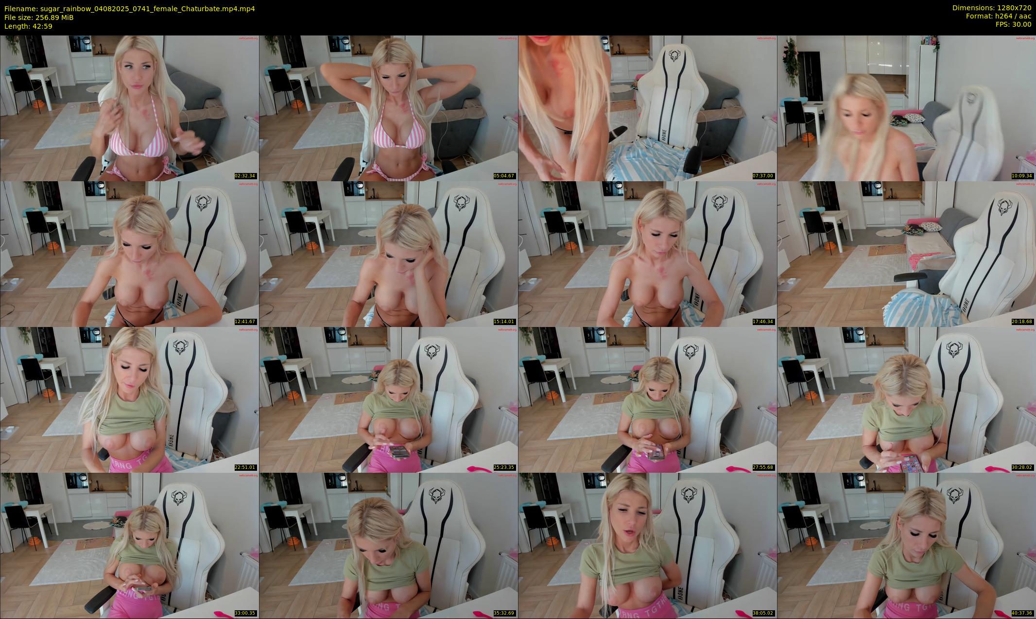 sugar_rainbow — 43 minute Chaturbate female cam show recording, 720p, Aug 4, 2025