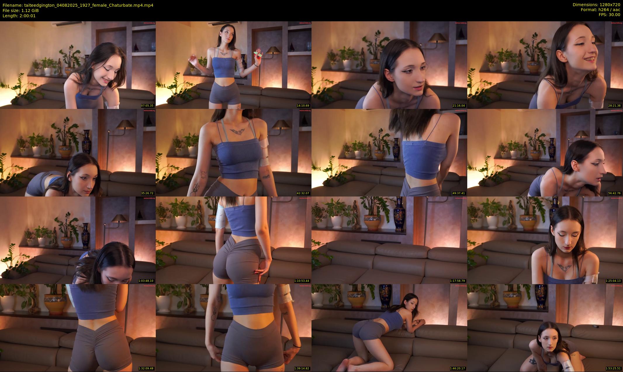 taiteedgington — 121 minute Chaturbate female cam show recording, 720p, Aug 4, 2025