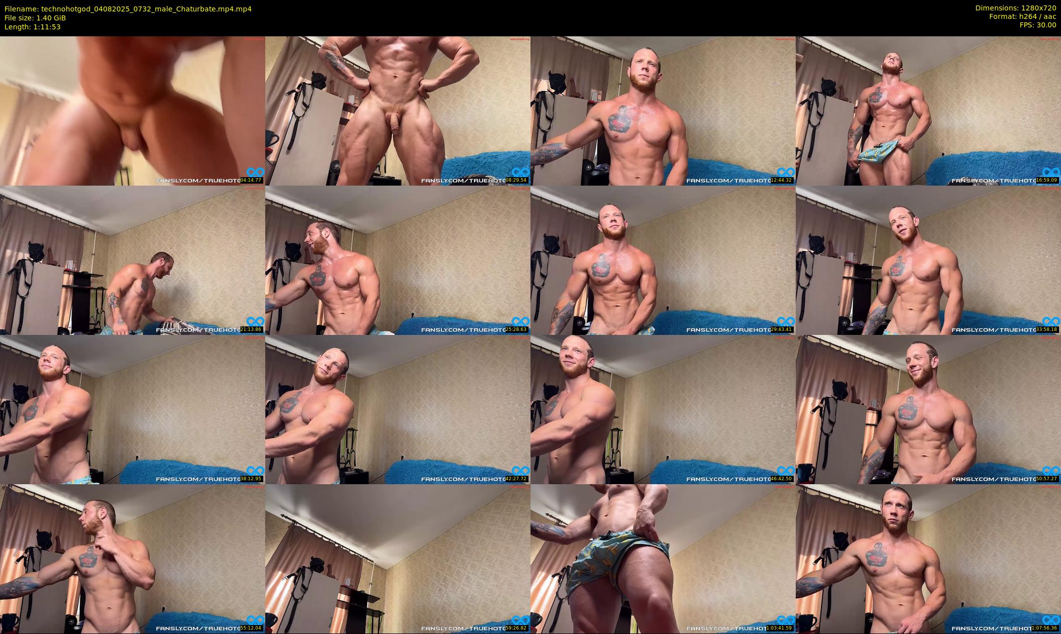 technohotgod — 72 minute Chaturbate male cam show recording, 720p, Aug 4, 2025