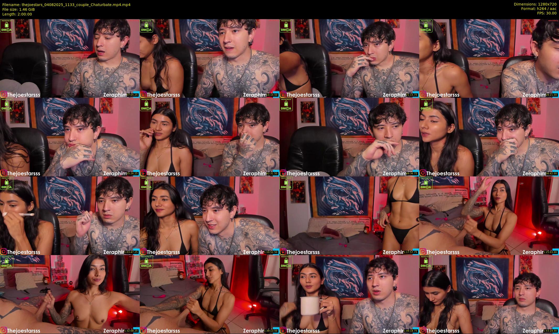 thejoestars — 120 minute Chaturbate couple cam show recording, 720p, Aug 4, 2025
