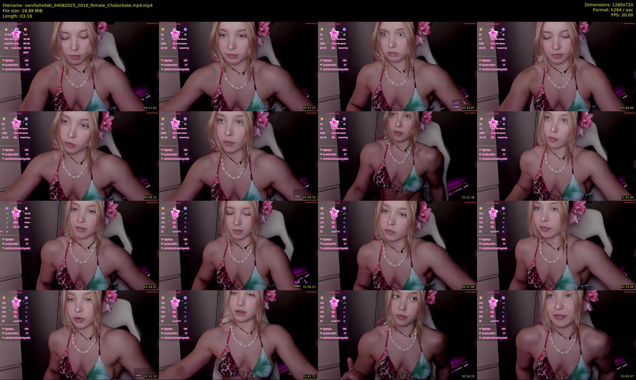 vanillalivitski — 4 minute Chaturbate female cam show recording, 720p, Aug 4, 2025