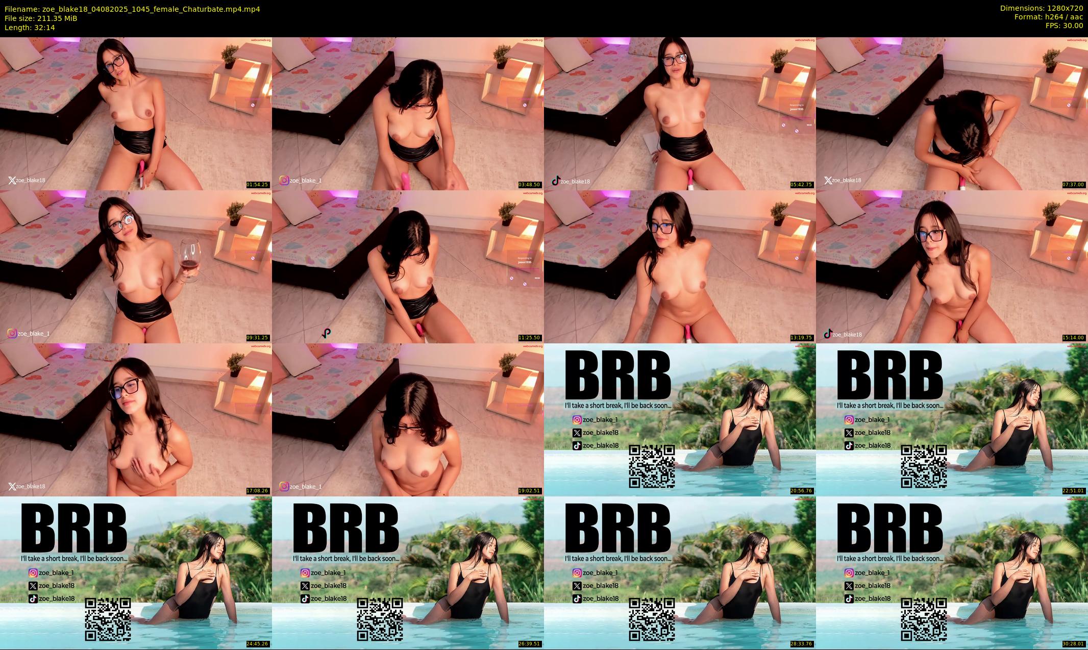 zoe_blake18 — 33 minute Chaturbate female cam show recording, 720p, Aug 4, 2025