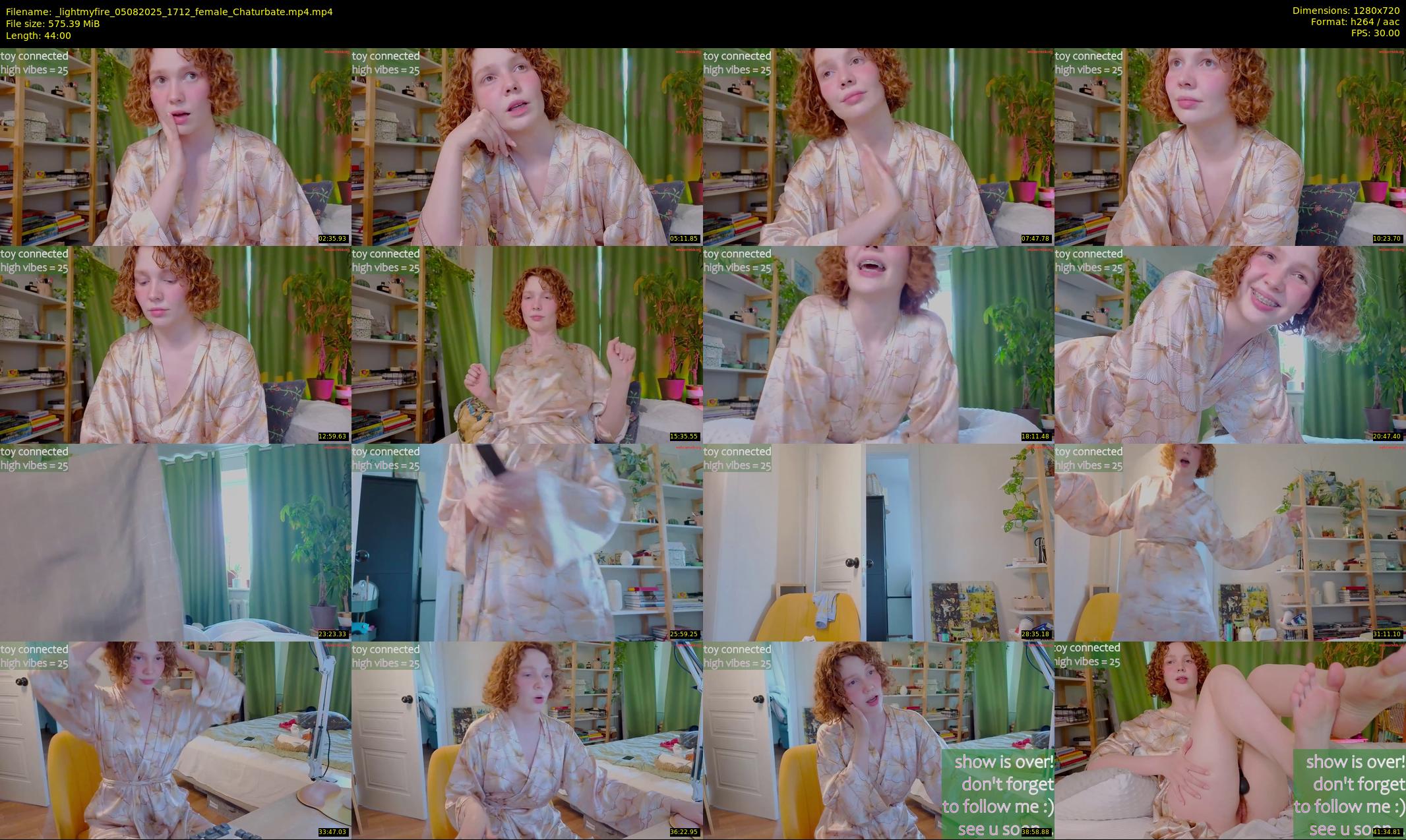 _lightmyfire — 44 minute Chaturbate female cam show recording, 720p, Aug 5, 2025