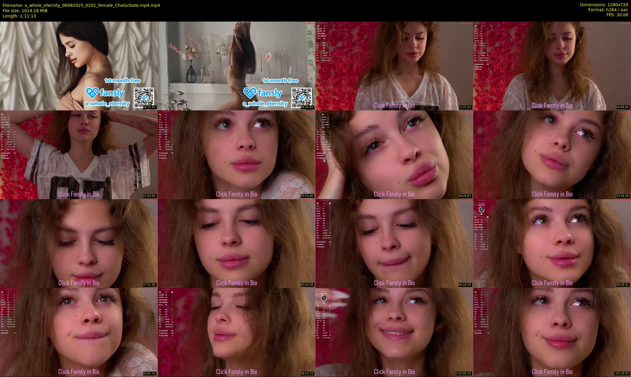 a_whole_eternity — 72 minute Chaturbate female cam show recording, 720p, Aug 6, 2025