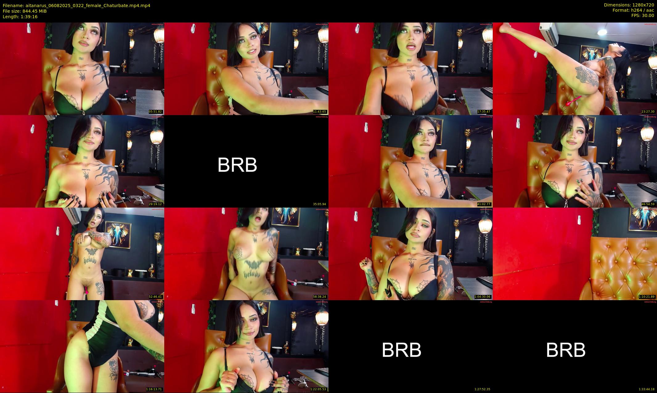 aitanarus — 100 minute Chaturbate female cam show recording, 720p, Aug 6, 2025