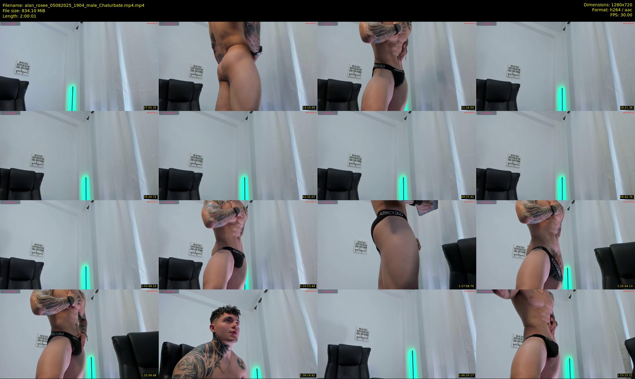 alan_rosee — 121 minute Chaturbate male cam show recording, 720p, Aug 5, 2025