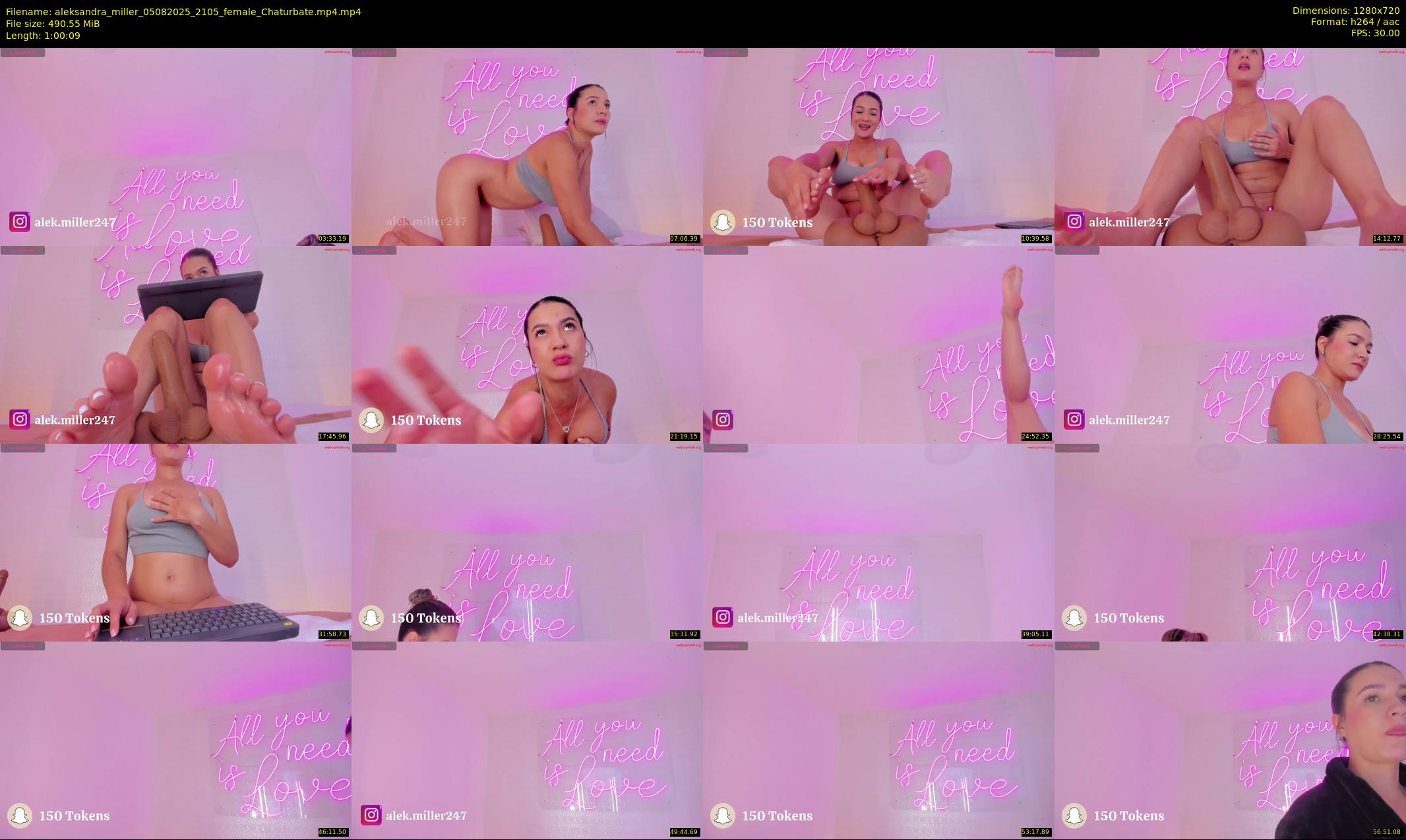 aleksandra_miller — 61 minute Chaturbate female cam show recording, 720p, Aug 5, 2025