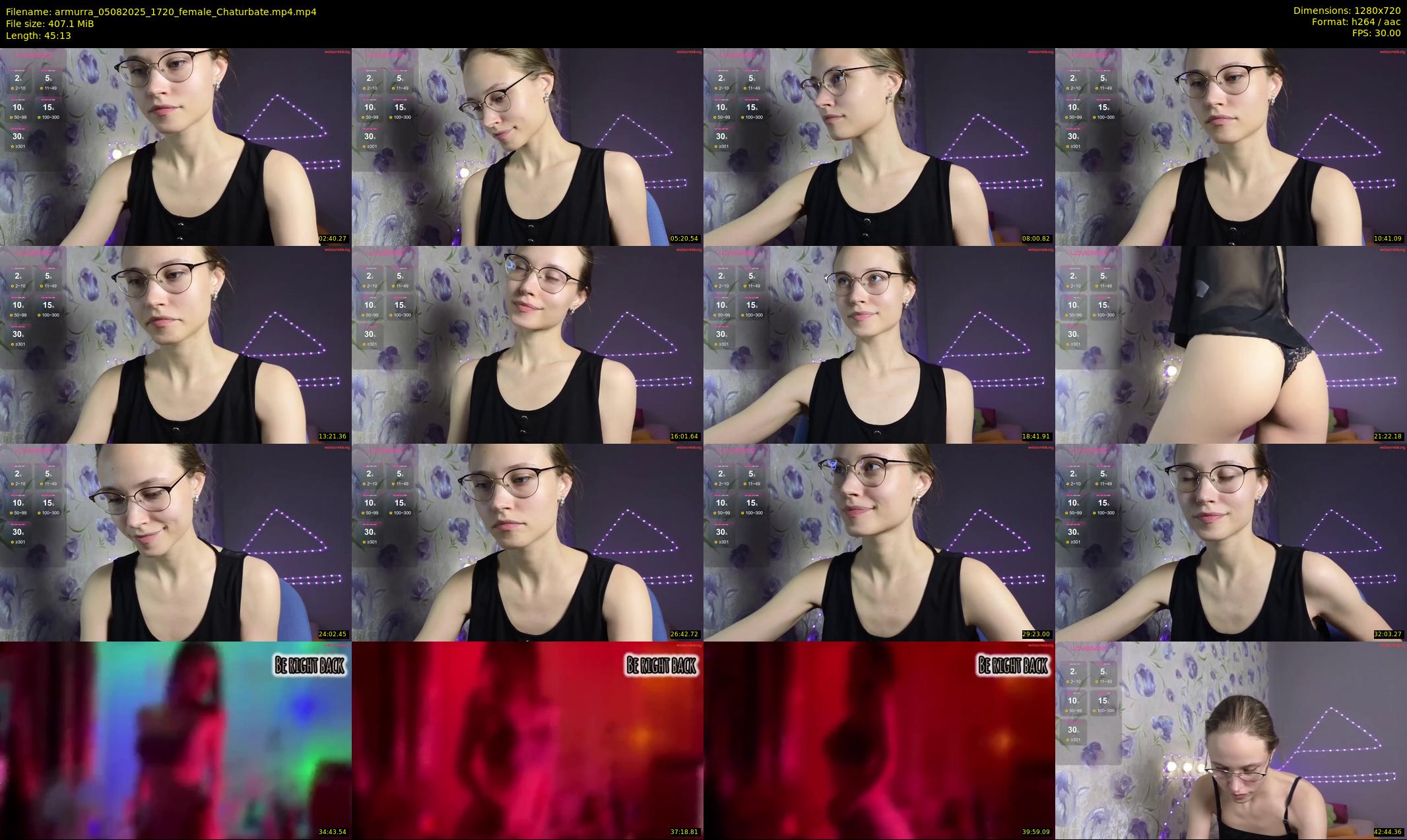 armurra — 46 minute Chaturbate female cam show recording, 720p, Aug 5, 2025
