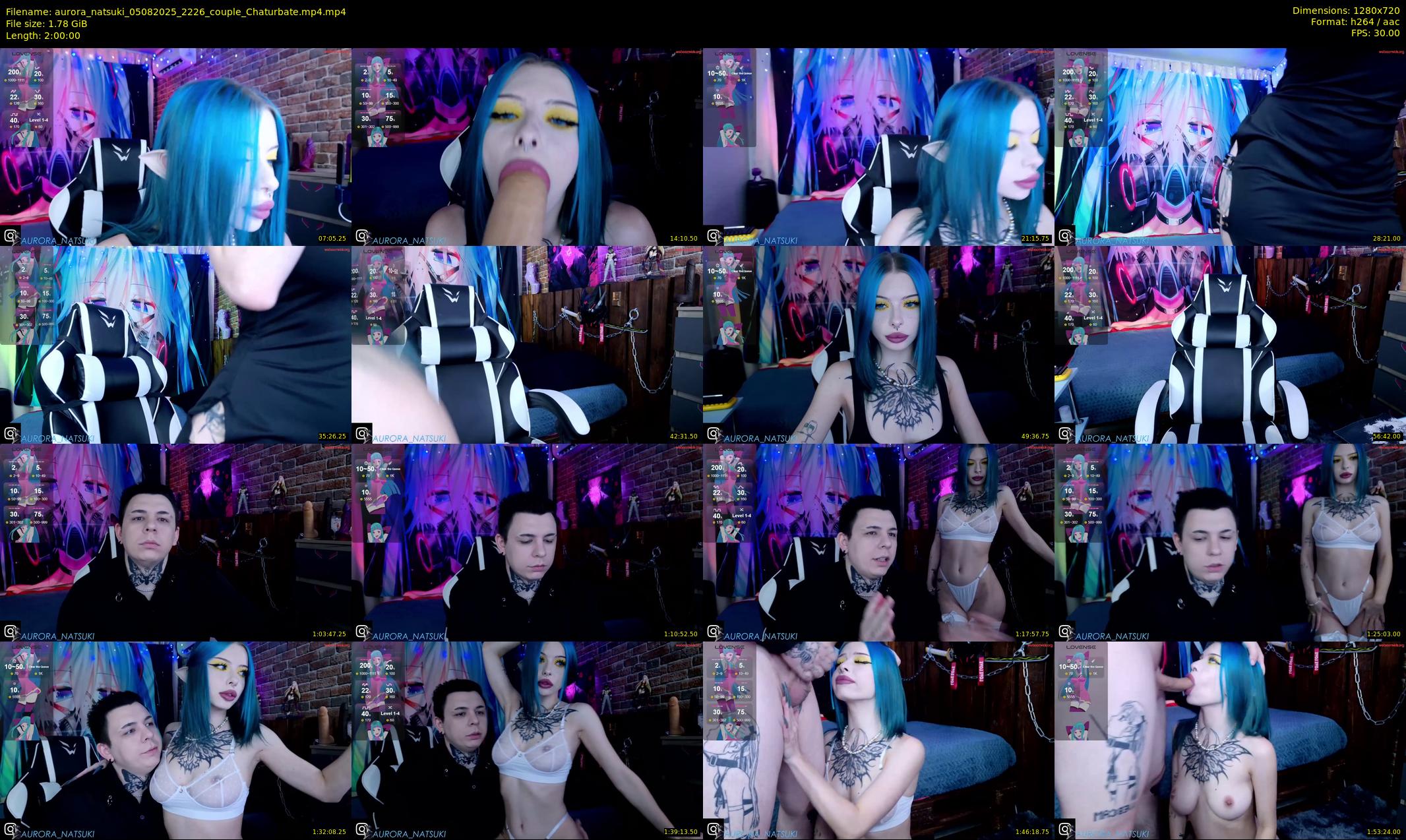 aurora_natsuki — 120 minute Chaturbate couple cam show recording, 720p, Aug 5, 2025