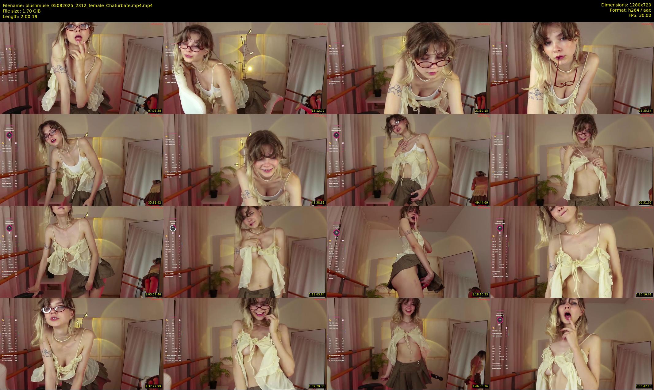 blushmuse — 121 minute Chaturbate female cam show recording, 720p, Aug 5, 2025