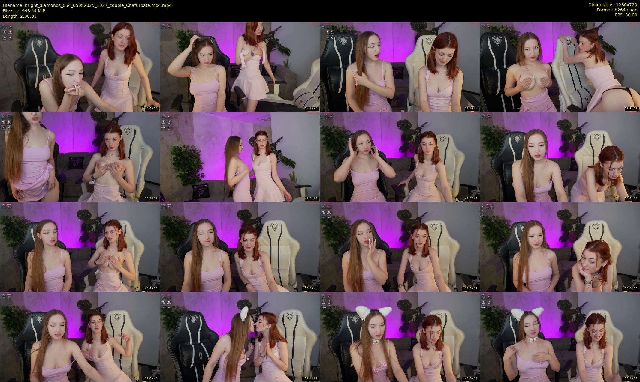 bright_diamonds_054 — 121 minute Chaturbate couple cam show recording, 720p, Aug 5, 2025