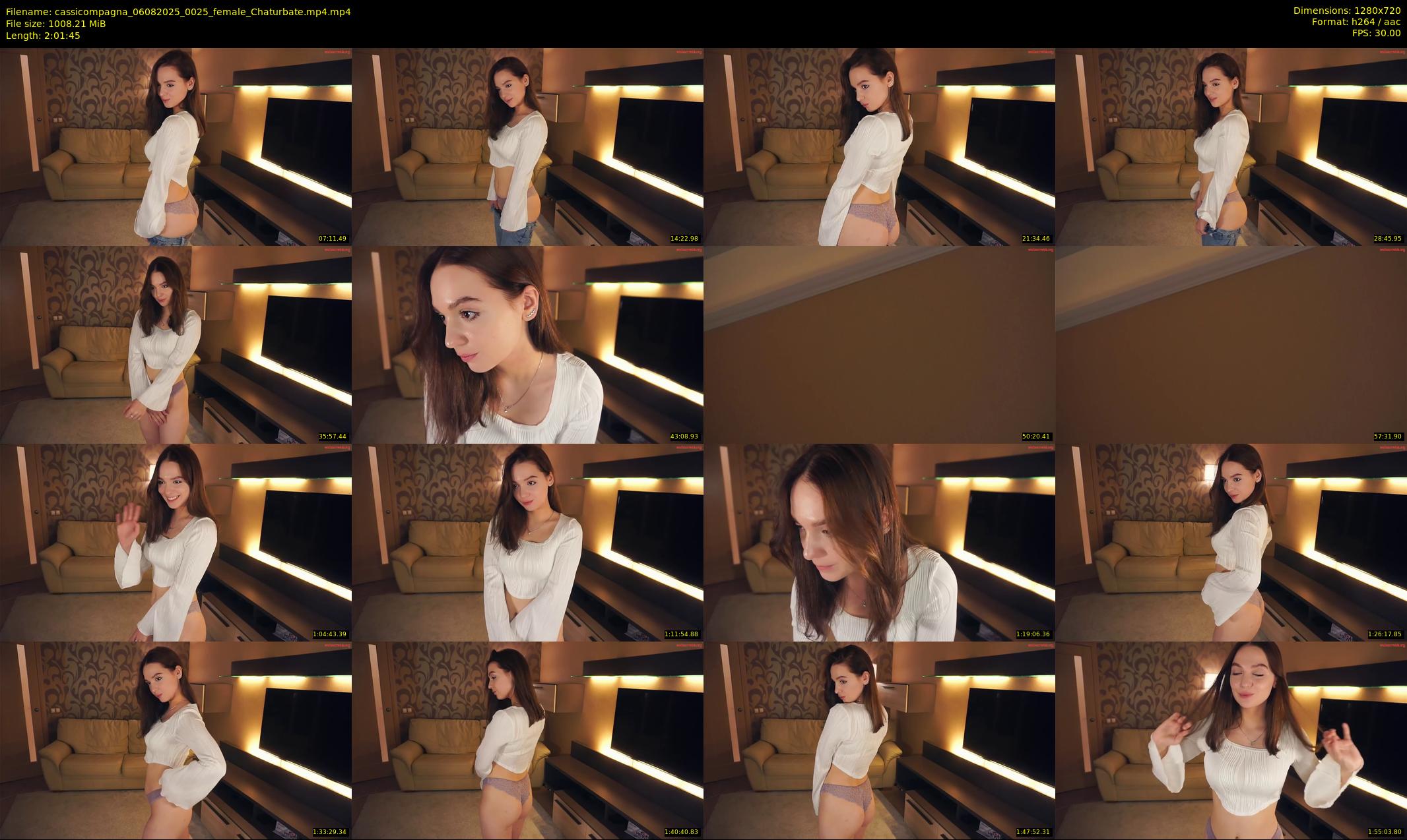 cassicompagna — 122 minute Chaturbate female cam show recording, 720p, Aug 6, 2025